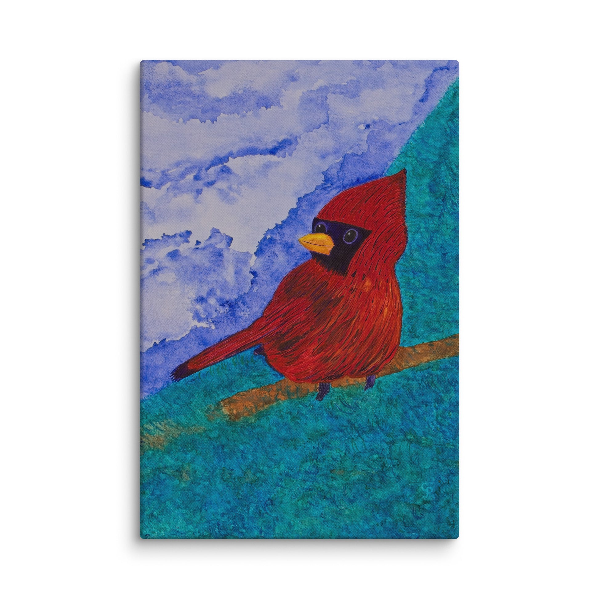 Original canvas wall art featuring watercolor art design, perfect for home decor, gallery walls, or office spaces—high-quality artwork that adds color, character, and creativity to any room.