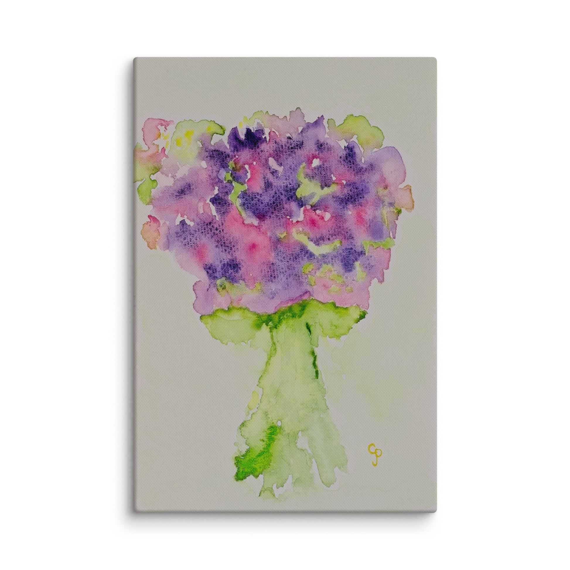 Original canvas wall art featuring watercolor art design, perfect for home decor, gallery walls, or office spaces—high-quality artwork that adds color, character, and creativity to any room.
