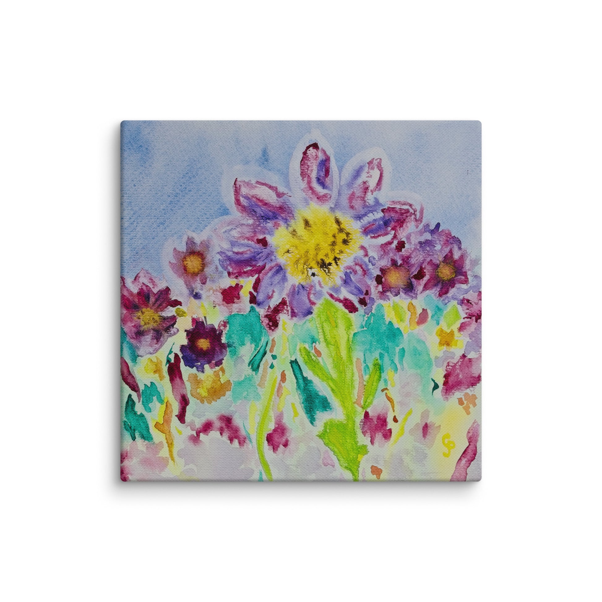 Original canvas wall art featuring watercolor art design, perfect for home decor, gallery walls, or office spaces—high-quality artwork that adds color, character, and creativity to any room.