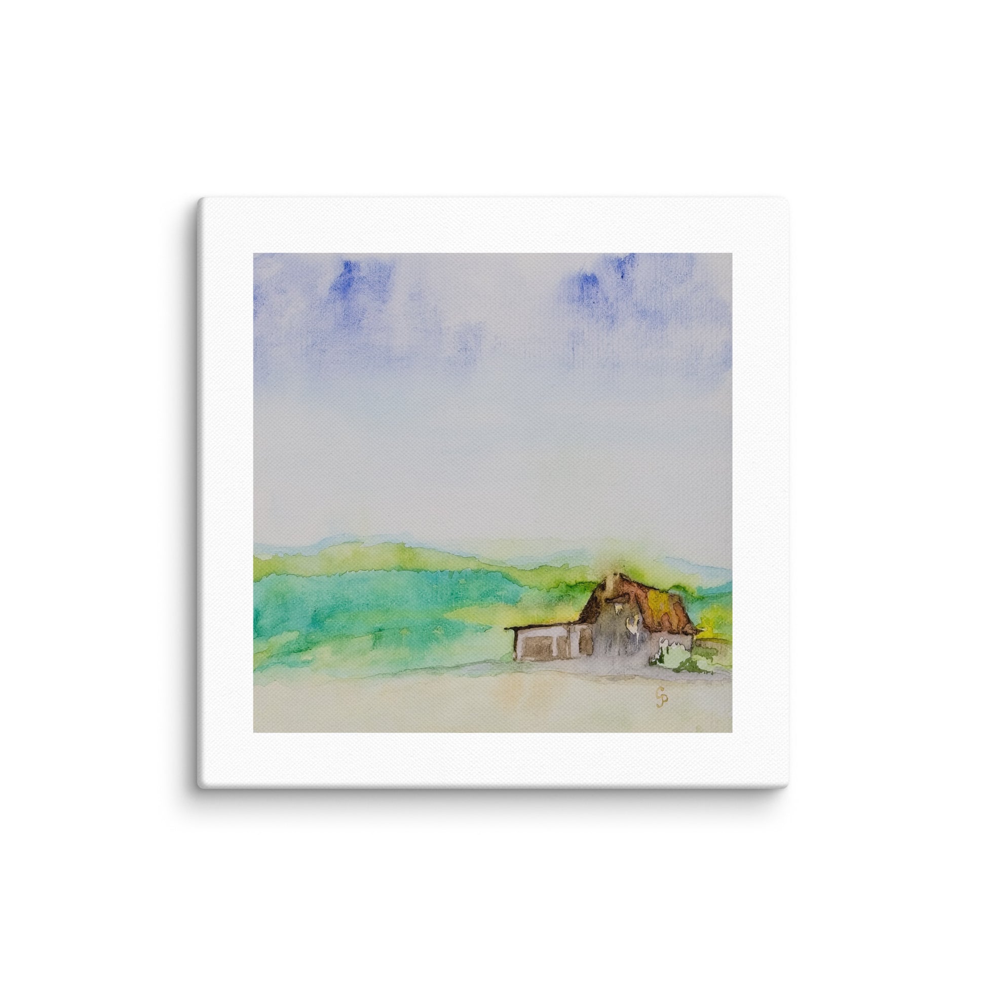Original canvas wall art featuring watercolor art design, perfect for home decor, gallery walls, or office spaces—high-quality artwork that adds color, character, and creativity to any room.