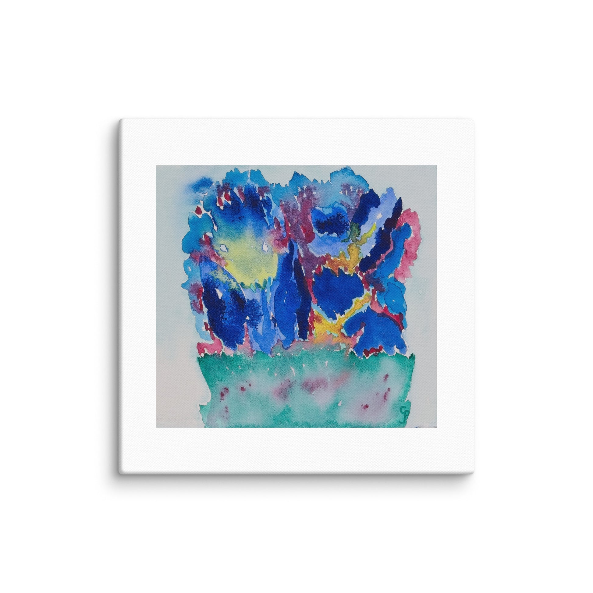 Original canvas wall art featuring watercolor art design, perfect for home decor, gallery walls, or office spaces—high-quality artwork that adds color, character, and creativity to any room.