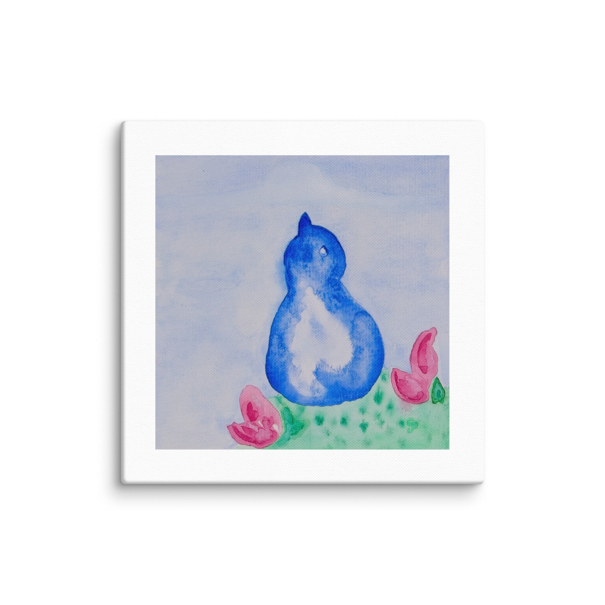 Original canvas wall art featuring watercolor art design, perfect for home decor, gallery walls, or office spaces—high-quality artwork that adds color, character, and creativity to any room.