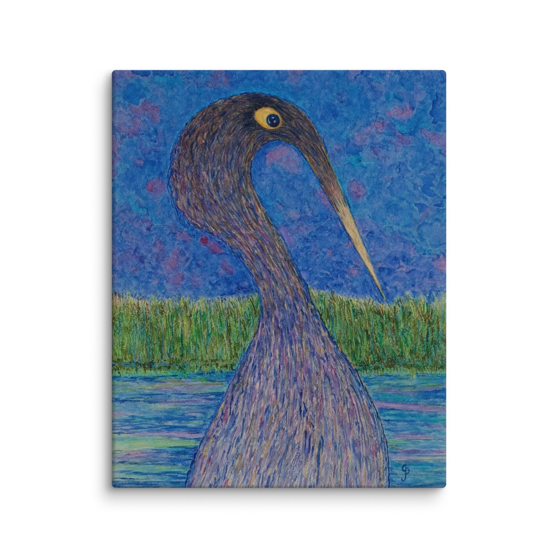 Original canvas wall art featuring watercolor art design, perfect for home decor, gallery walls, or office spaces—high-quality artwork that adds color, character, and creativity to any room.