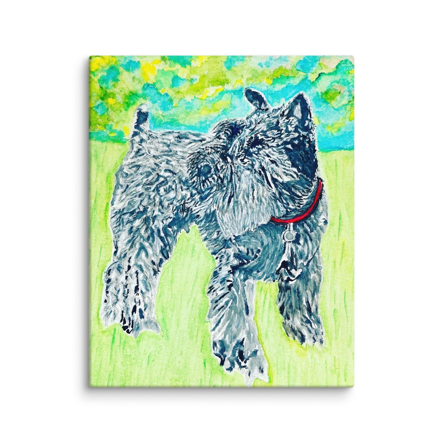 Original canvas wall art featuring watercolor art design, perfect for home decor, gallery walls, or office spaces—high-quality artwork that adds color, character, and creativity to any room.