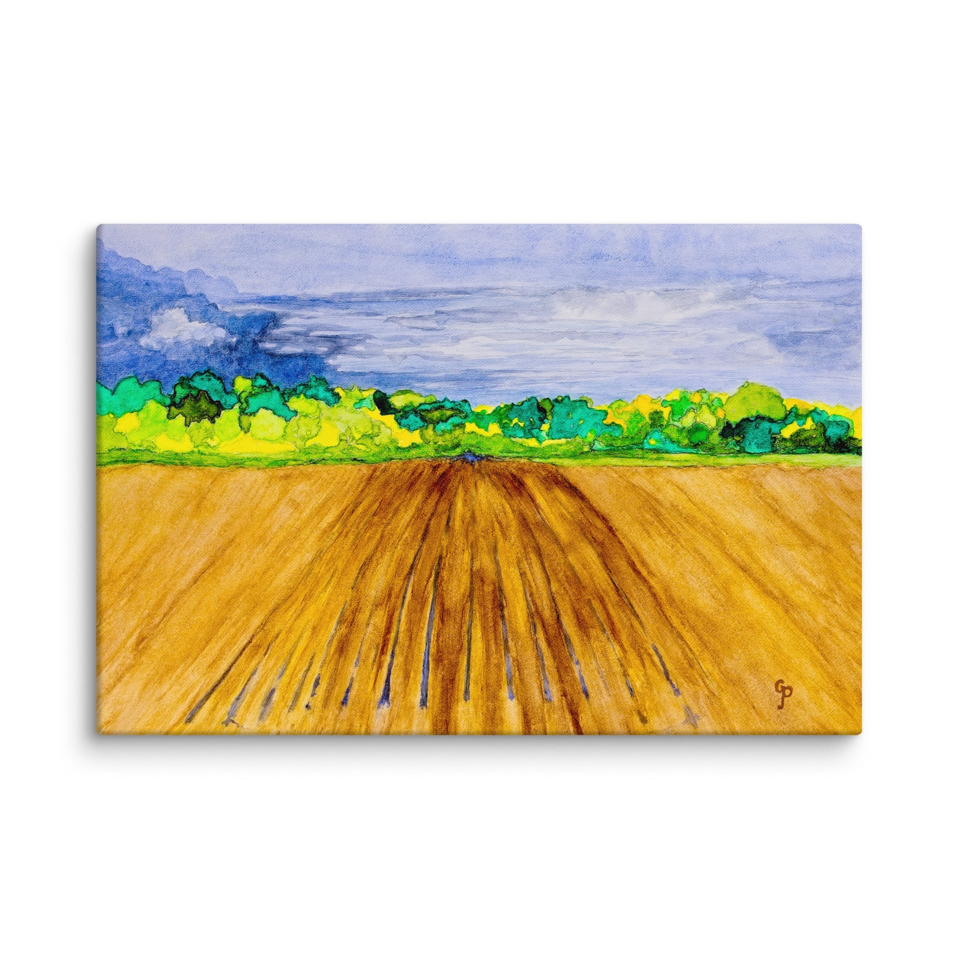 Original canvas wall art featuring watercolor art design, perfect for home decor, gallery walls, or office spaces—high-quality artwork that adds color, character, and creativity to any room.