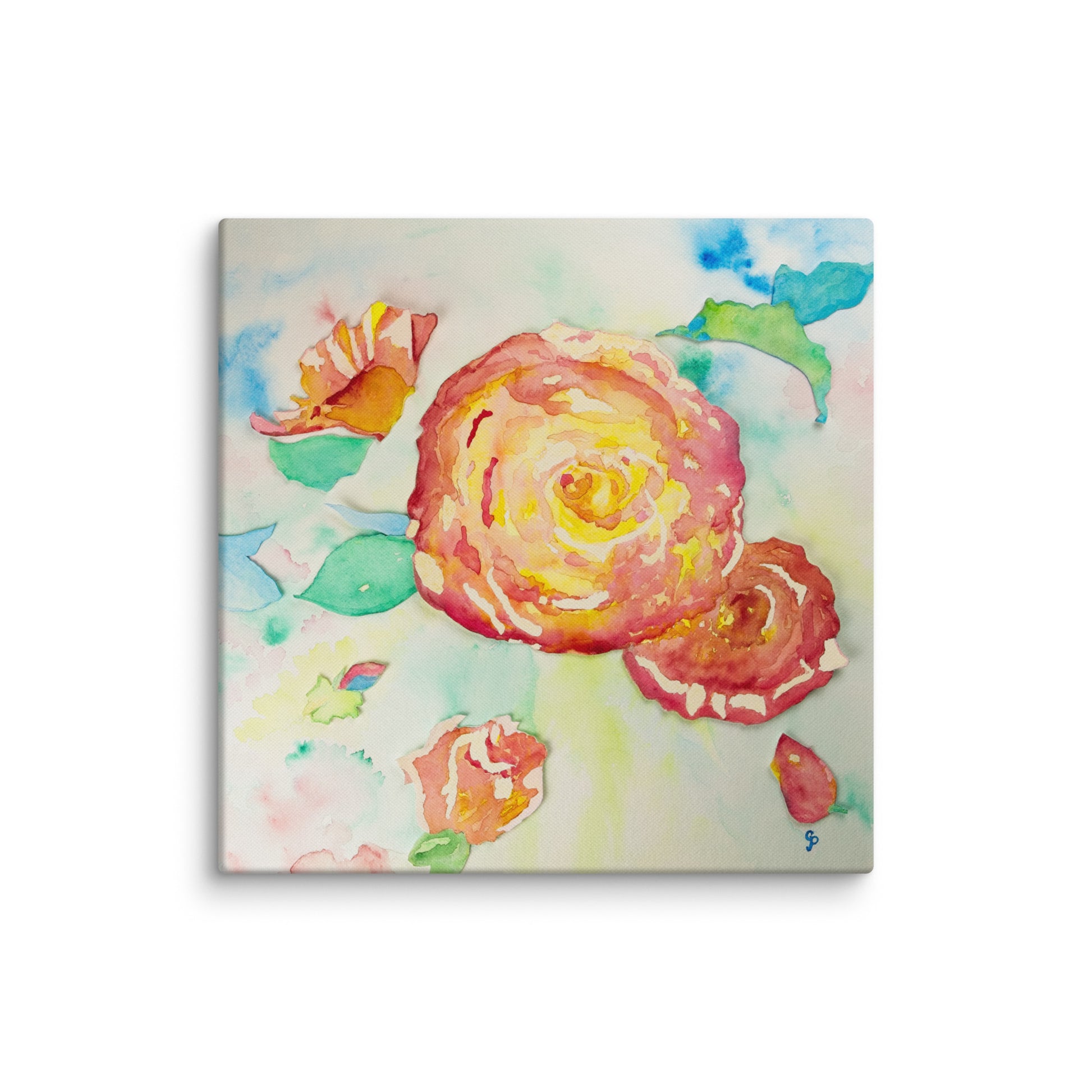 Original canvas wall art featuring watercolor art design, perfect for home decor, gallery walls, or office spaces—high-quality artwork that adds color, character, and creativity to any room.