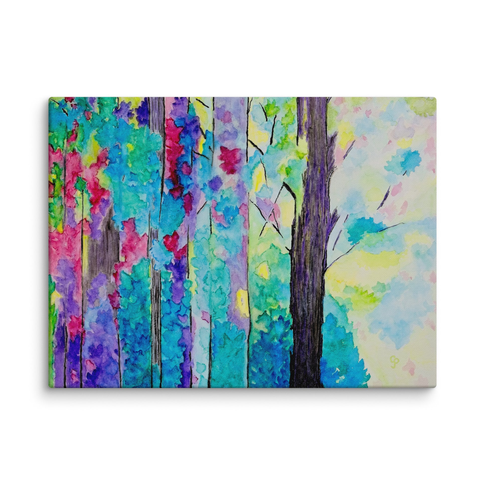 Original canvas wall art featuring watercolor art design, perfect for home decor, gallery walls, or office spaces—high-quality artwork that adds color, character, and creativity to any room.