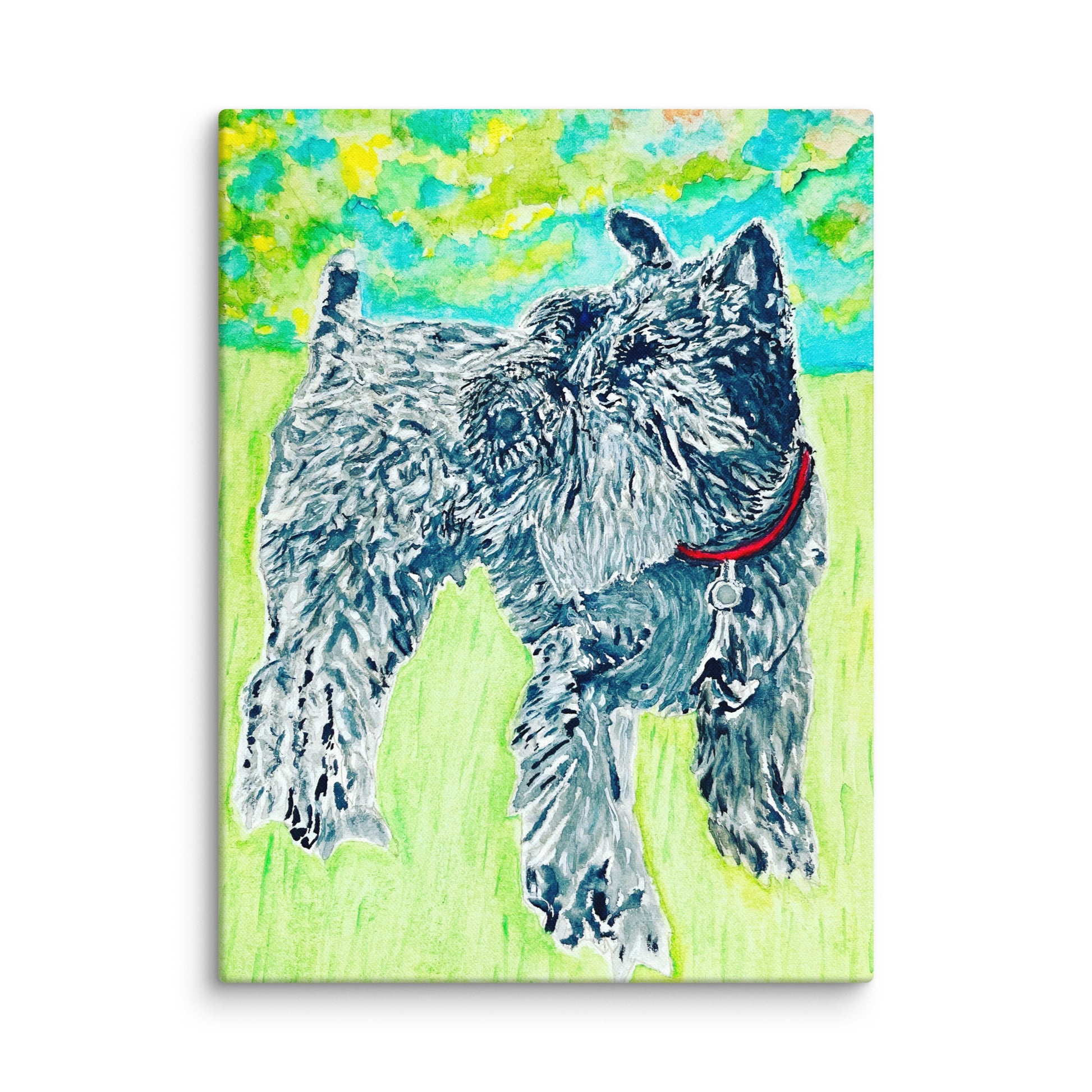 Original canvas wall art featuring watercolor art design, perfect for home decor, gallery walls, or office spaces—high-quality artwork that adds color, character, and creativity to any room.