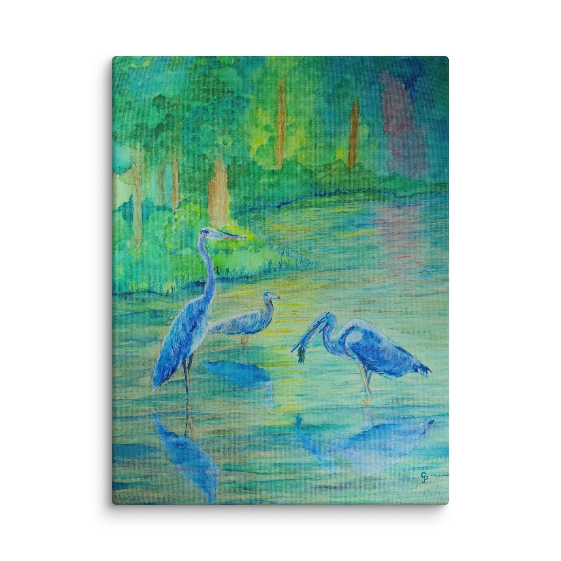 Original canvas wall art featuring watercolor art design, perfect for home decor, gallery walls, or office spaces—high-quality artwork that adds color, character, and creativity to any room.