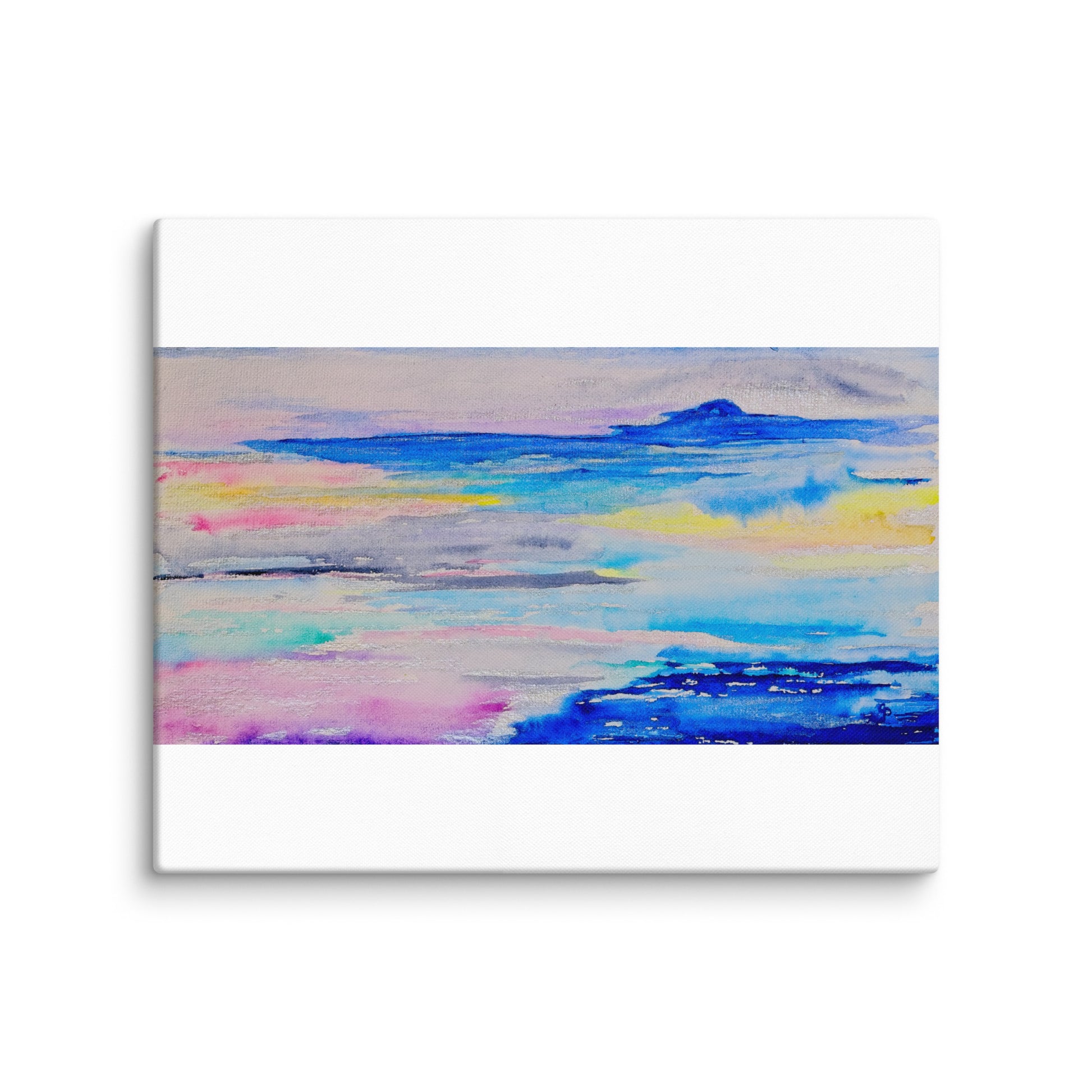 Original canvas wall art featuring watercolor art design, perfect for home decor, gallery walls, or office spaces—high-quality artwork that adds color, character, and creativity to any room.