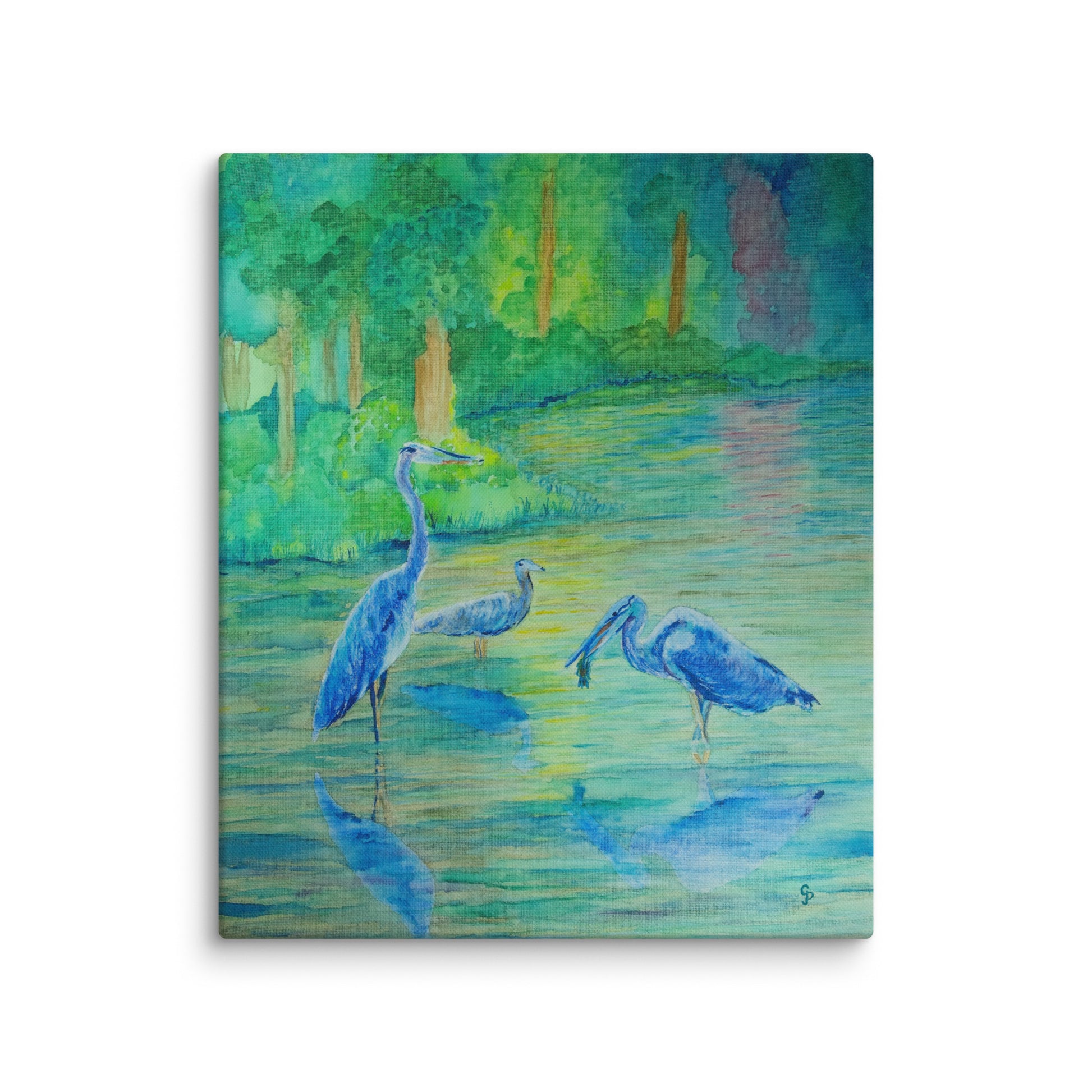 Original canvas wall art featuring watercolor art design, perfect for home decor, gallery walls, or office spaces—high-quality artwork that adds color, character, and creativity to any room.