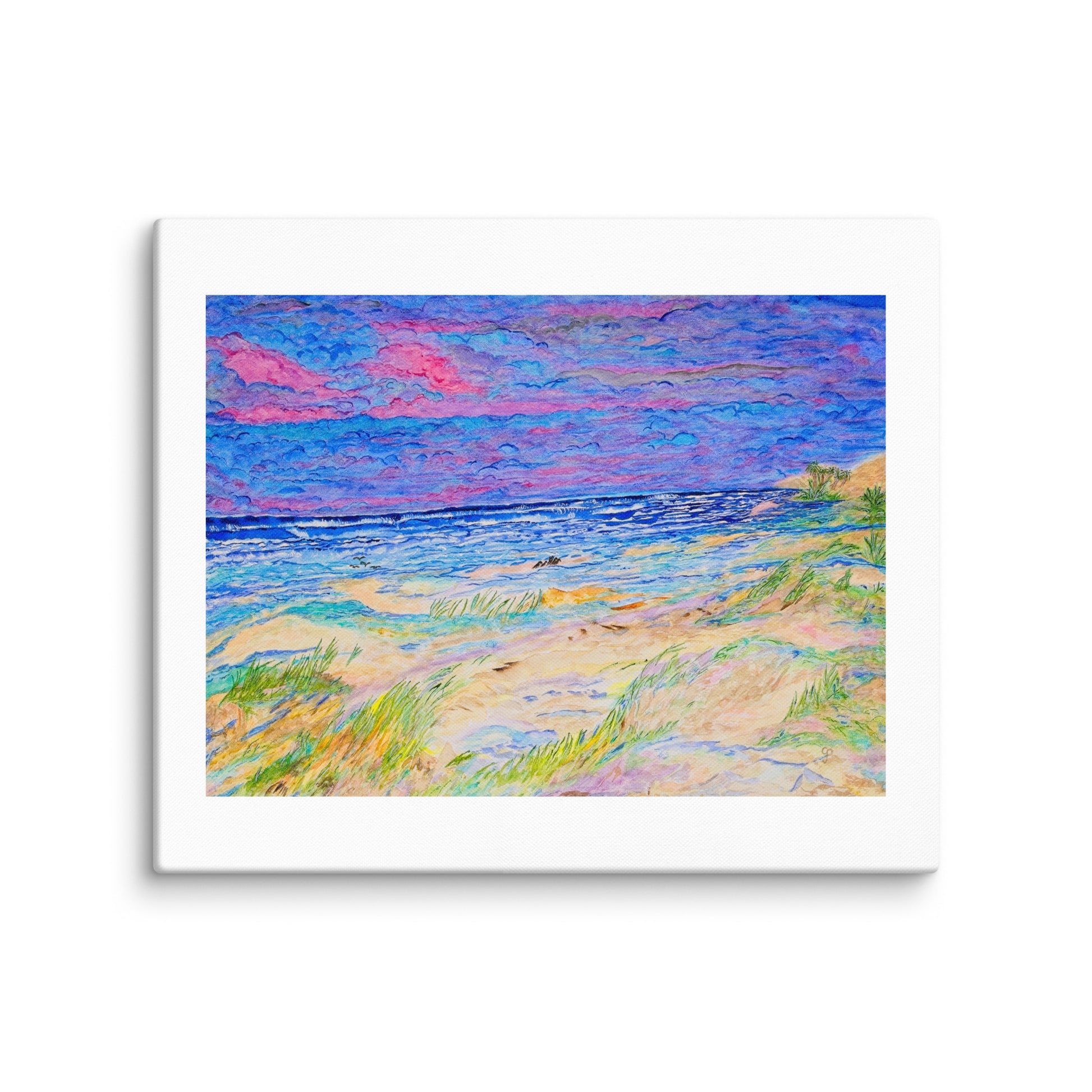 Original canvas wall art featuring watercolor art design, perfect for home decor, gallery walls, or office spaces—high-quality artwork that adds color, character, and creativity to any room.