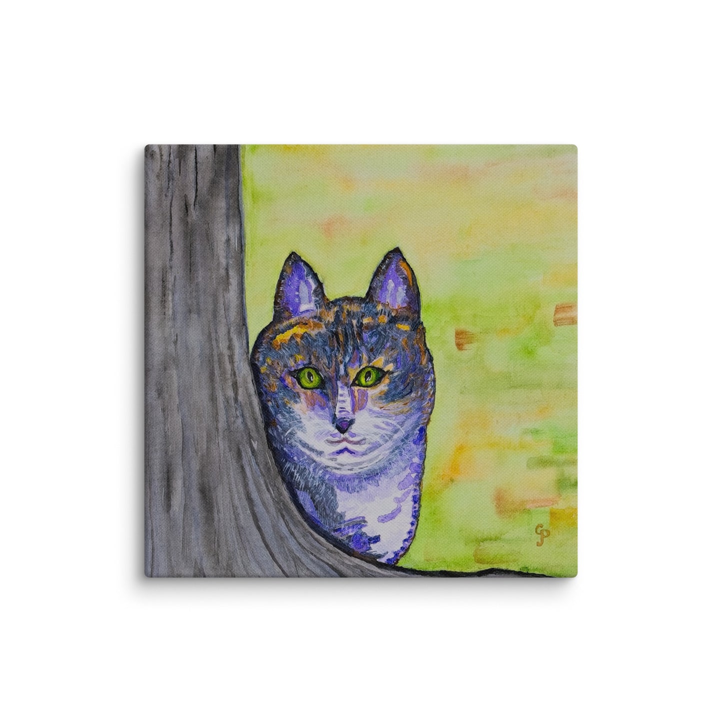 Original canvas wall art featuring watercolor art design, perfect for home decor, gallery walls, or office spaces—high-quality artwork that adds color, character, and creativity to any room.