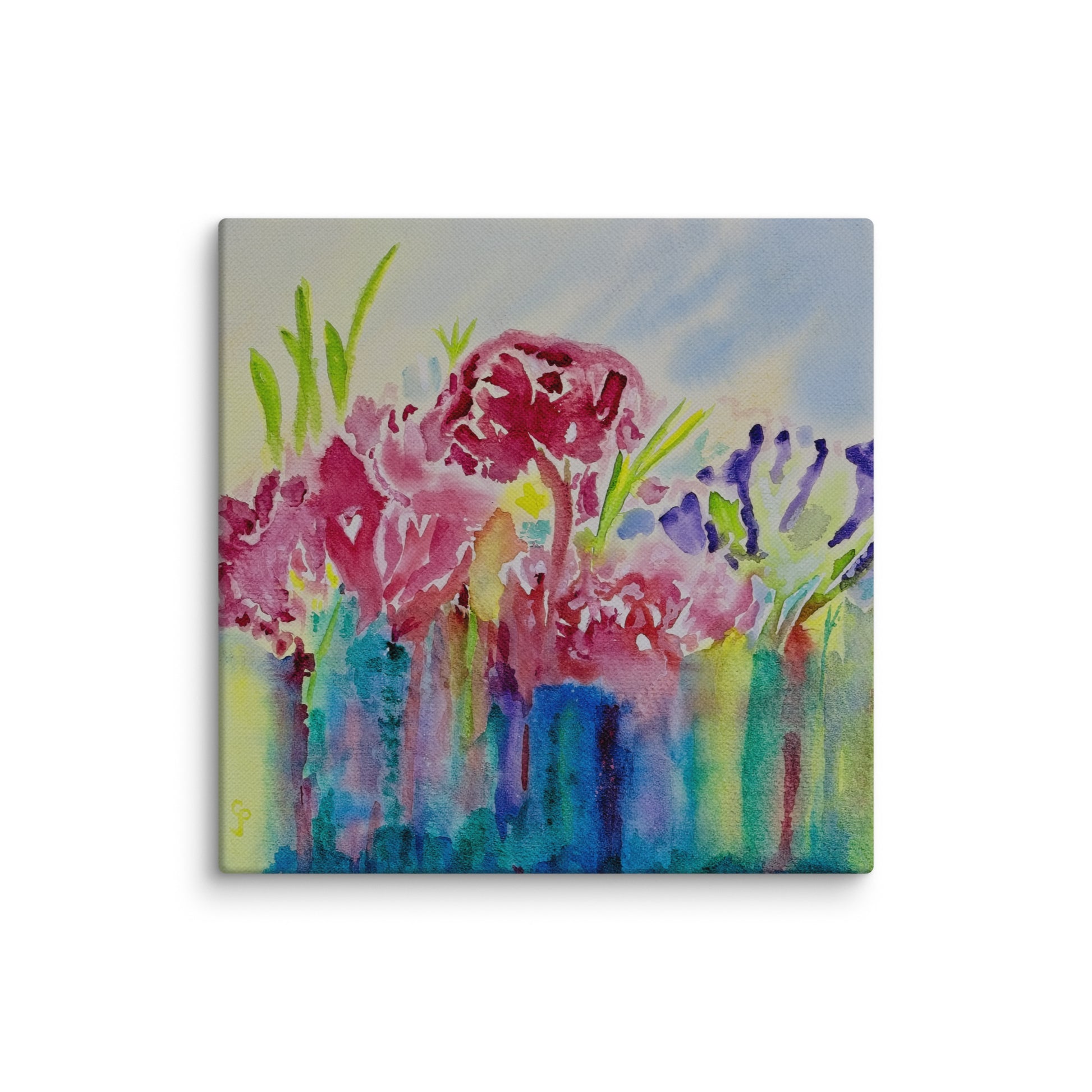 Original canvas wall art featuring watercolor art design, perfect for home decor, gallery walls, or office spaces—high-quality artwork that adds color, character, and creativity to any room.