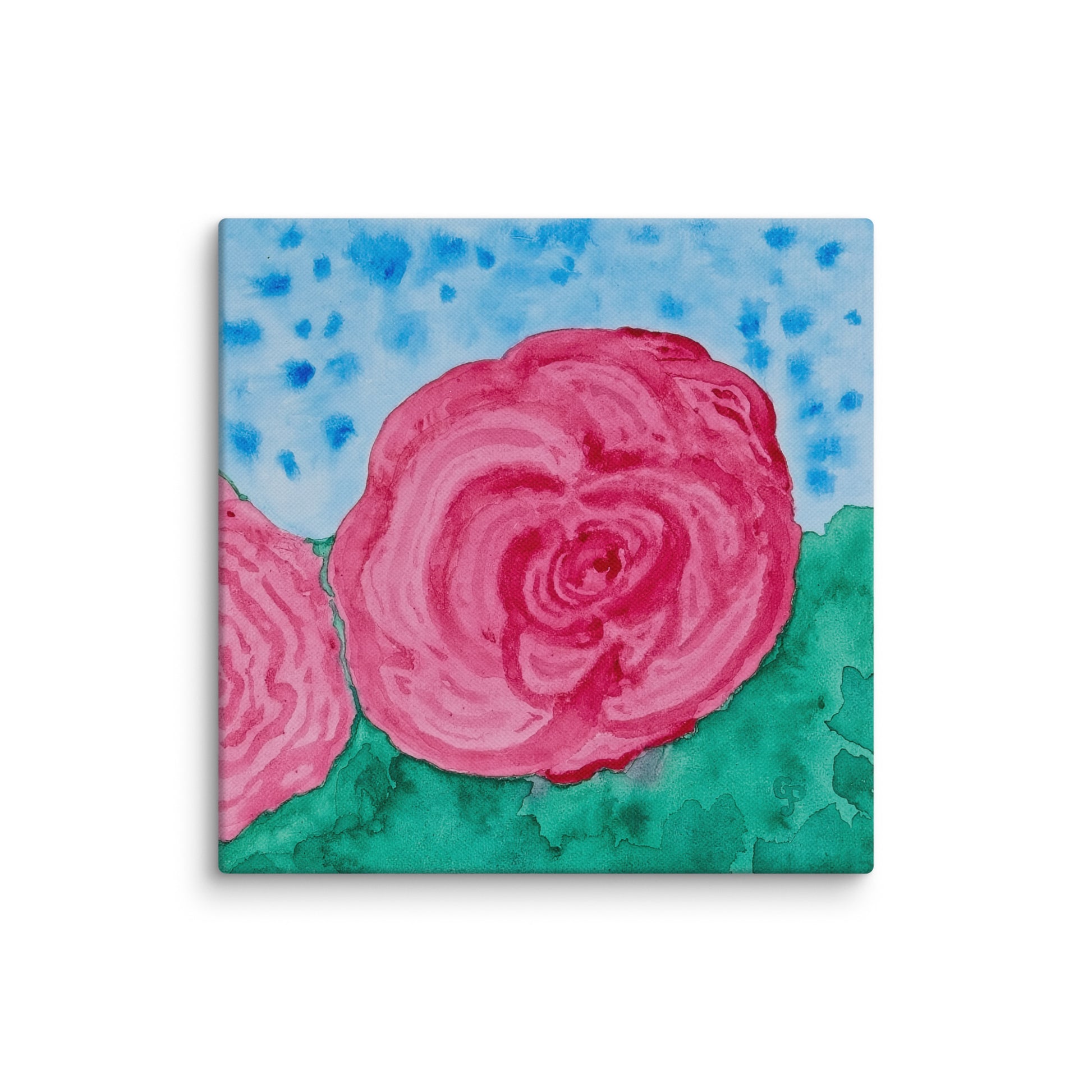 Original canvas wall art featuring watercolor art design, perfect for home decor, gallery walls, or office spaces—high-quality artwork that adds color, character, and creativity to any room.