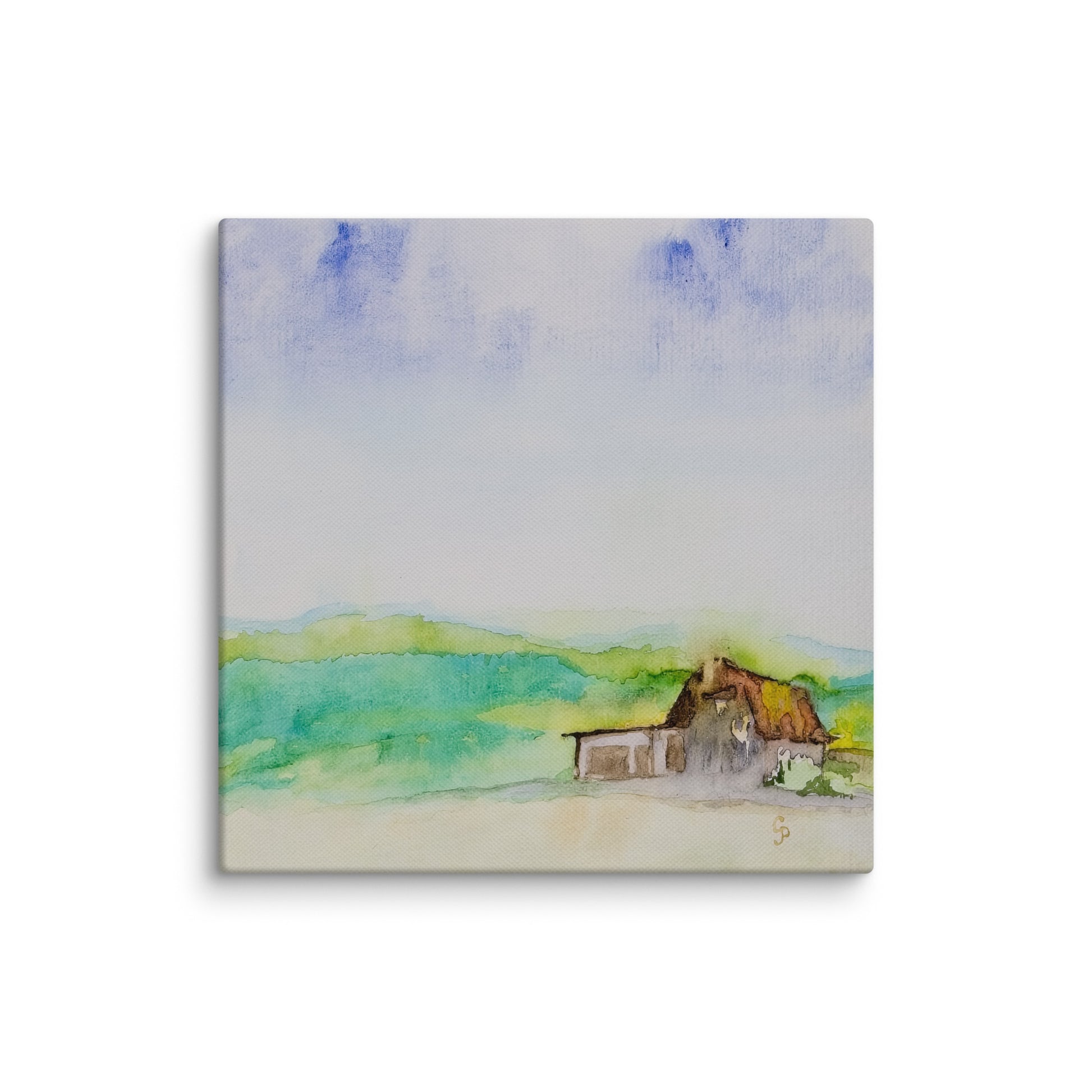 Original canvas wall art featuring watercolor art design, perfect for home decor, gallery walls, or office spaces—high-quality artwork that adds color, character, and creativity to any room.
