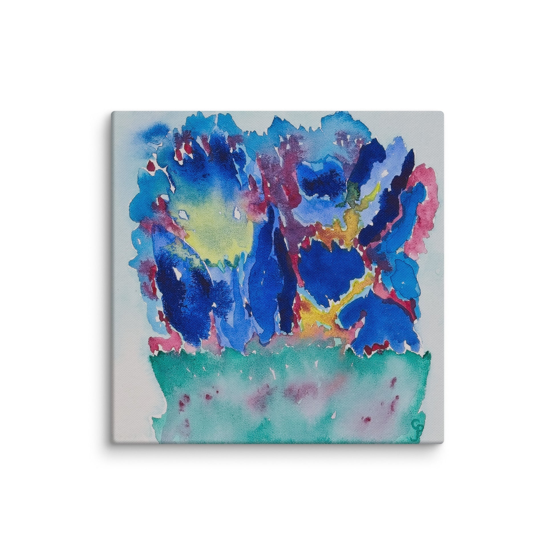 Original canvas wall art featuring watercolor art design, perfect for home decor, gallery walls, or office spaces—high-quality artwork that adds color, character, and creativity to any room.