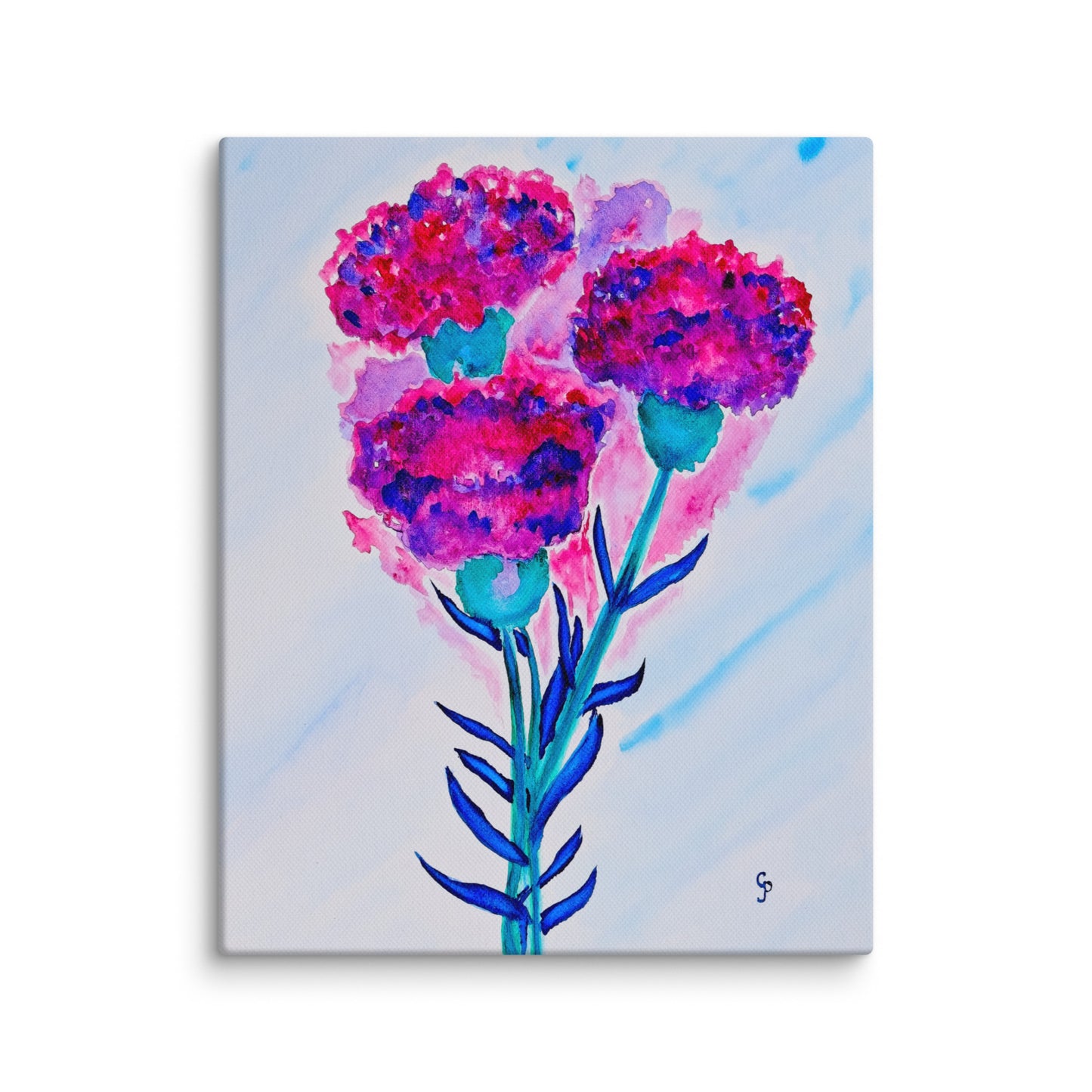 Original canvas wall art featuring watercolor art design, perfect for home decor, gallery walls, or office spaces—high-quality artwork that adds color, character, and creativity to any room.