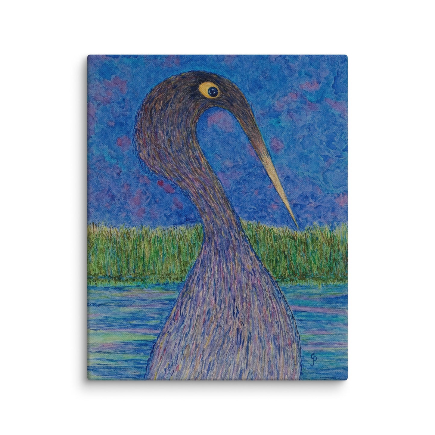 Original canvas wall art featuring watercolor art design, perfect for home decor, gallery walls, or office spaces—high-quality artwork that adds color, character, and creativity to any room.