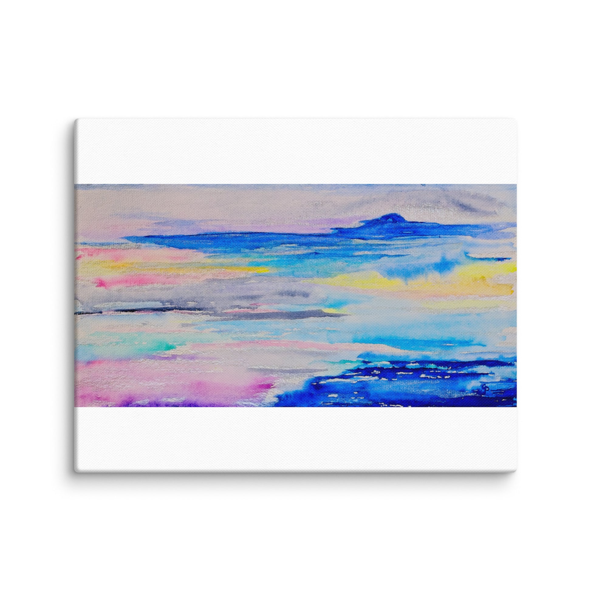 Original canvas wall art featuring watercolor art design, perfect for home decor, gallery walls, or office spaces—high-quality artwork that adds color, character, and creativity to any room.