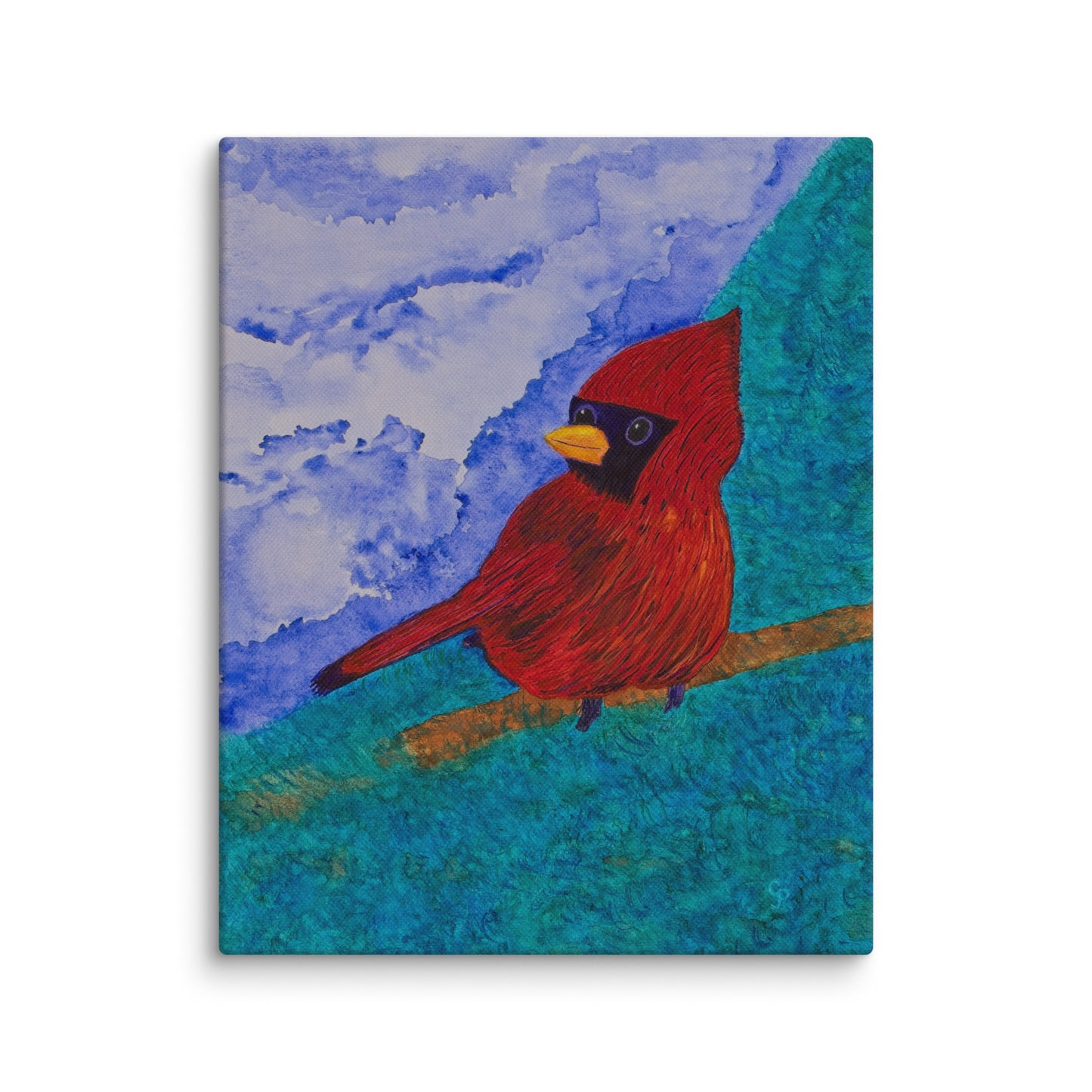 Original canvas wall art featuring watercolor art design, perfect for home decor, gallery walls, or office spaces—high-quality artwork that adds color, character, and creativity to any room.