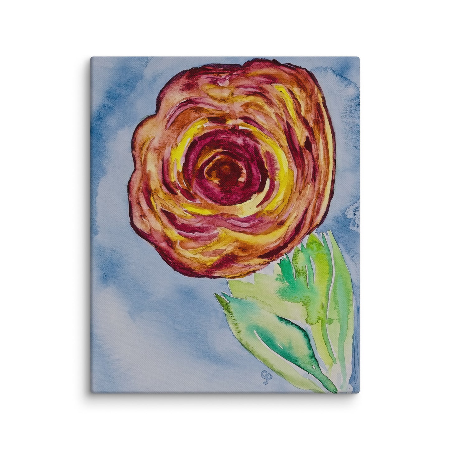 Original canvas wall art featuring watercolor art design, perfect for home decor, gallery walls, or office spaces—high-quality artwork that adds color, character, and creativity to any room.