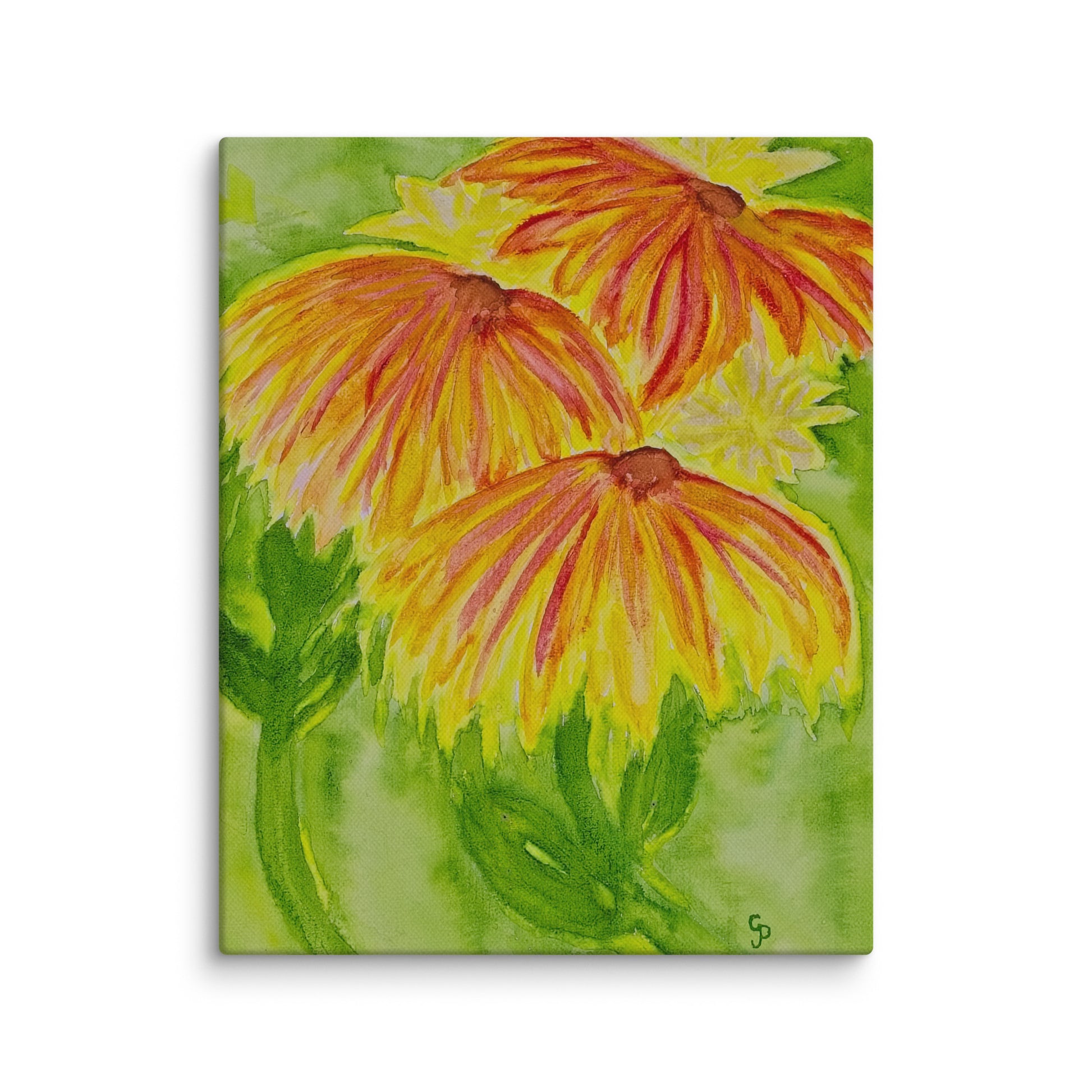 Original canvas wall art featuring watercolor art design, perfect for home decor, gallery walls, or office spaces—high-quality artwork that adds color, character, and creativity to any room.