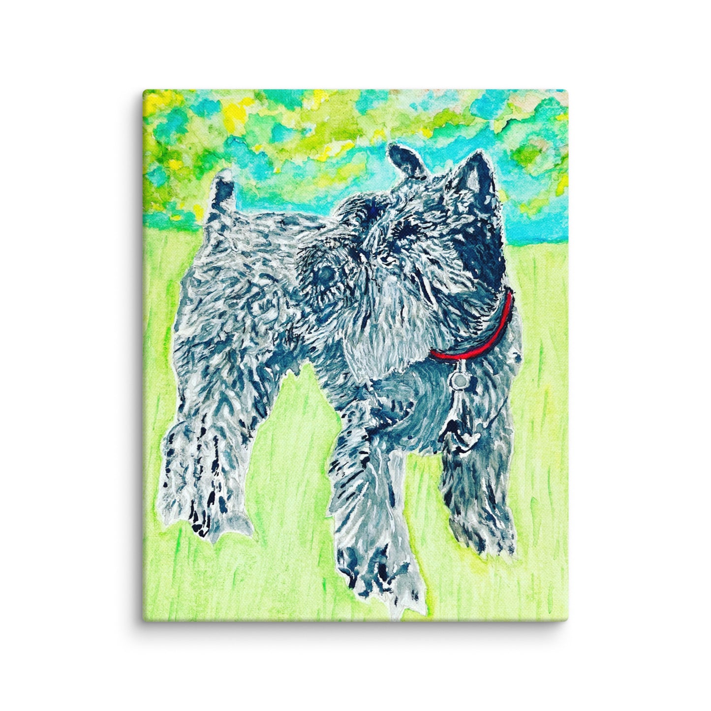 Original canvas wall art featuring watercolor art design, perfect for home decor, gallery walls, or office spaces—high-quality artwork that adds color, character, and creativity to any room.
