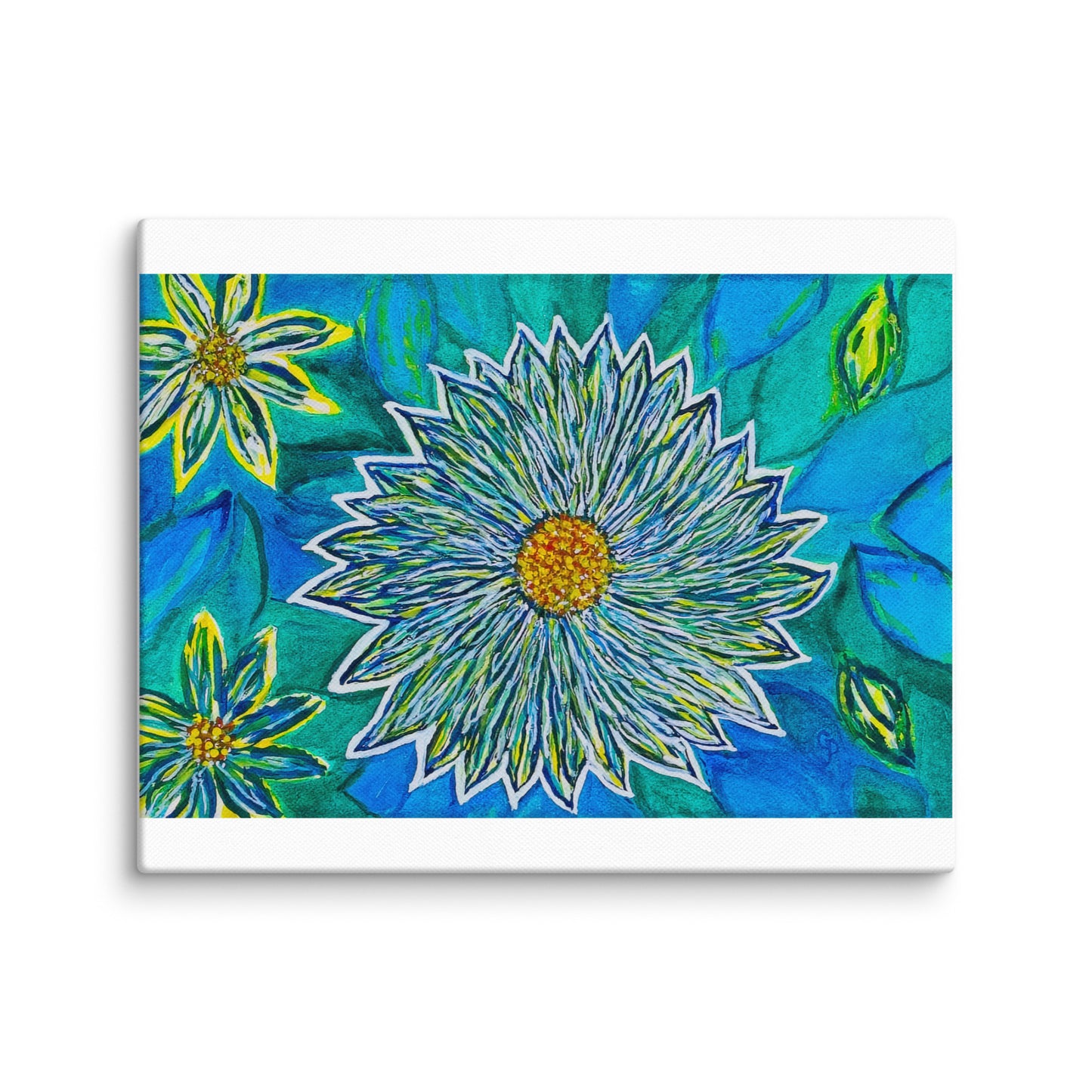 Original canvas wall art featuring watercolor art design, perfect for home decor, gallery walls, or office spaces—high-quality artwork that adds color, character, and creativity to any room.