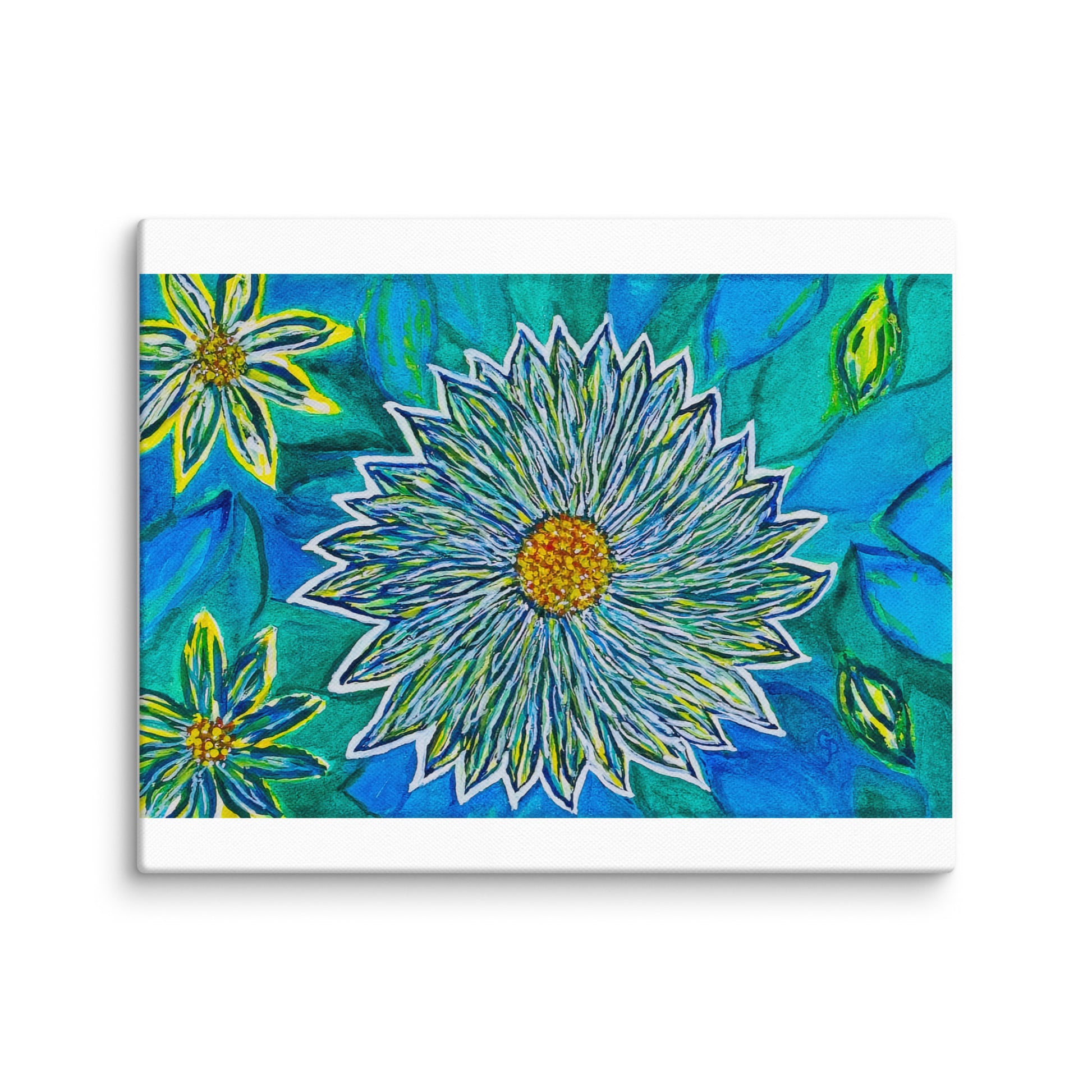 Original canvas wall art featuring watercolor art design, perfect for home decor, gallery walls, or office spaces—high-quality artwork that adds color, character, and creativity to any room.