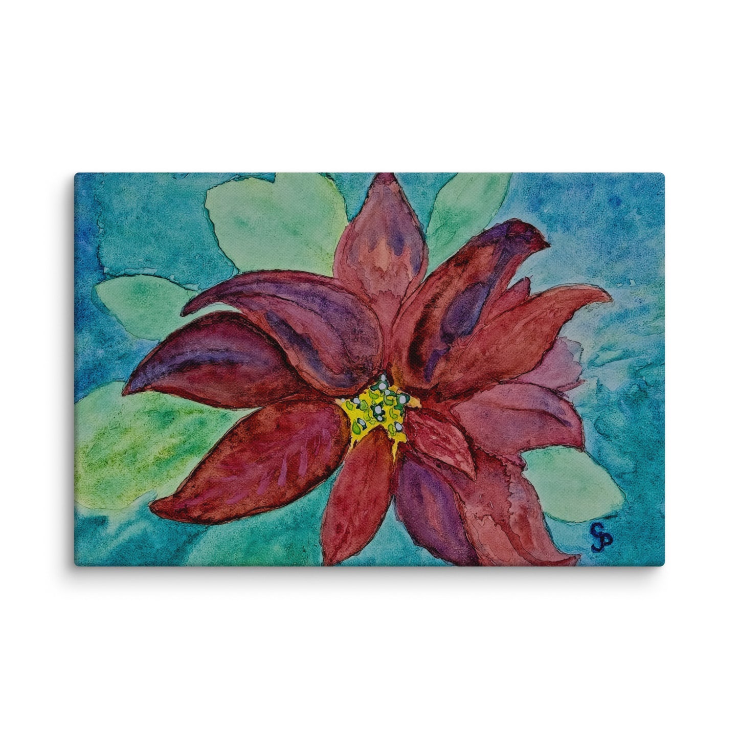 Original canvas wall art featuring watercolor art design, perfect for home decor, gallery walls, or office spaces—high-quality artwork that adds color, character, and creativity to any room.