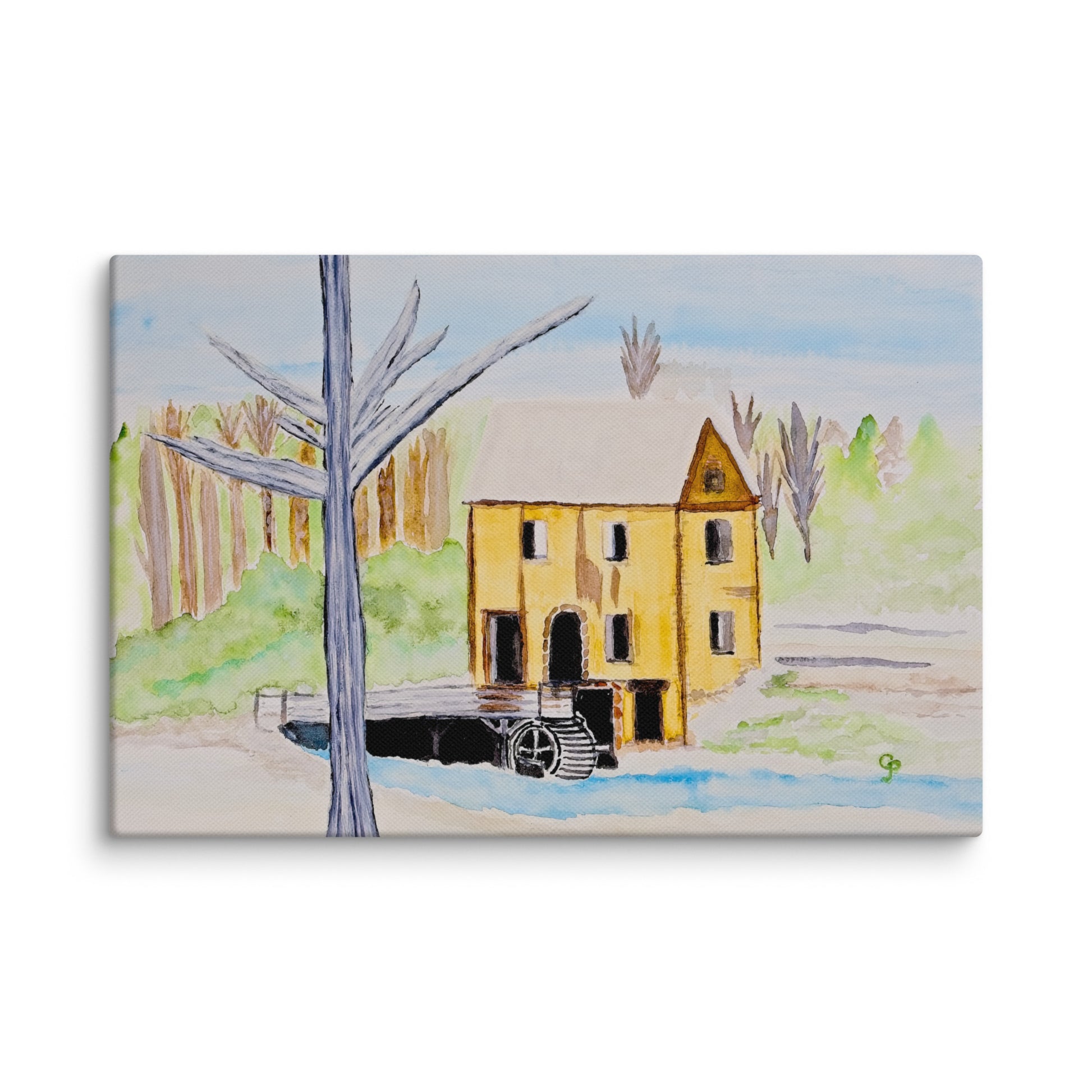 Original canvas wall art featuring watercolor art design, perfect for home decor, gallery walls, or office spaces—high-quality artwork that adds color, character, and creativity to any room.
