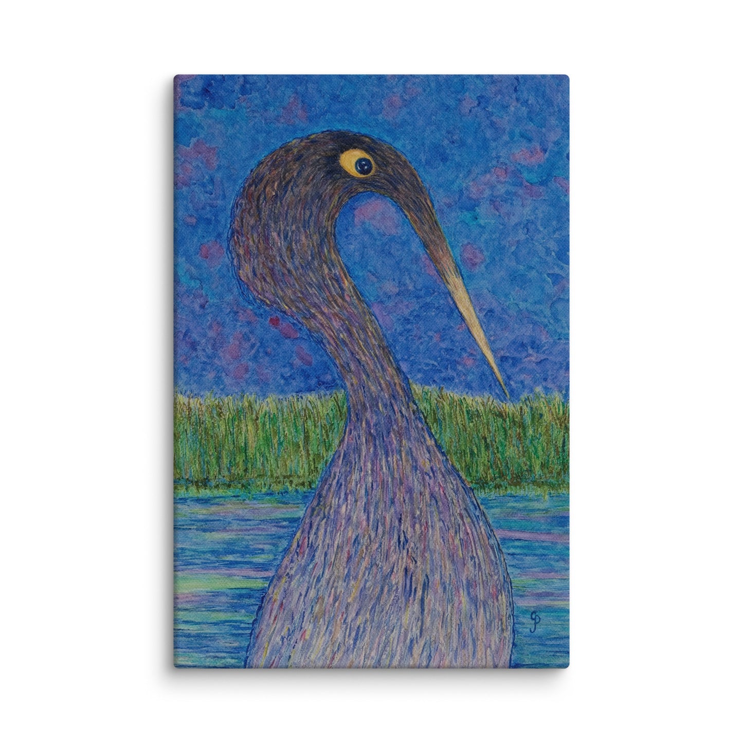 Original canvas wall art featuring watercolor art design, perfect for home decor, gallery walls, or office spaces—high-quality artwork that adds color, character, and creativity to any room.