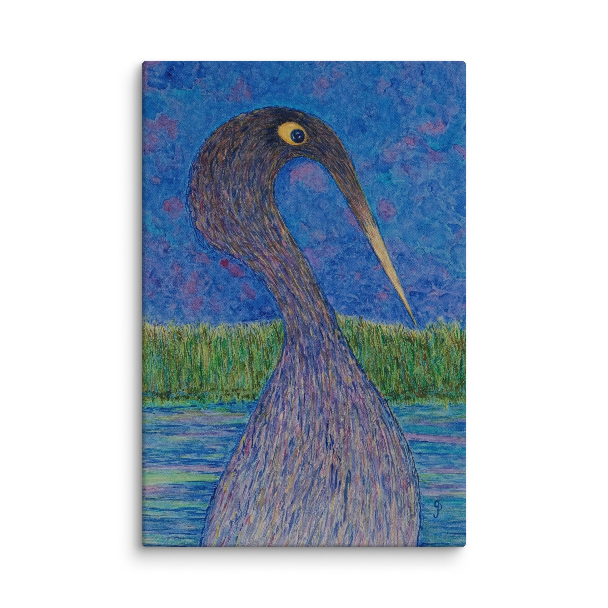 Original canvas wall art featuring watercolor art design, perfect for home decor, gallery walls, or office spaces—high-quality artwork that adds color, character, and creativity to any room.