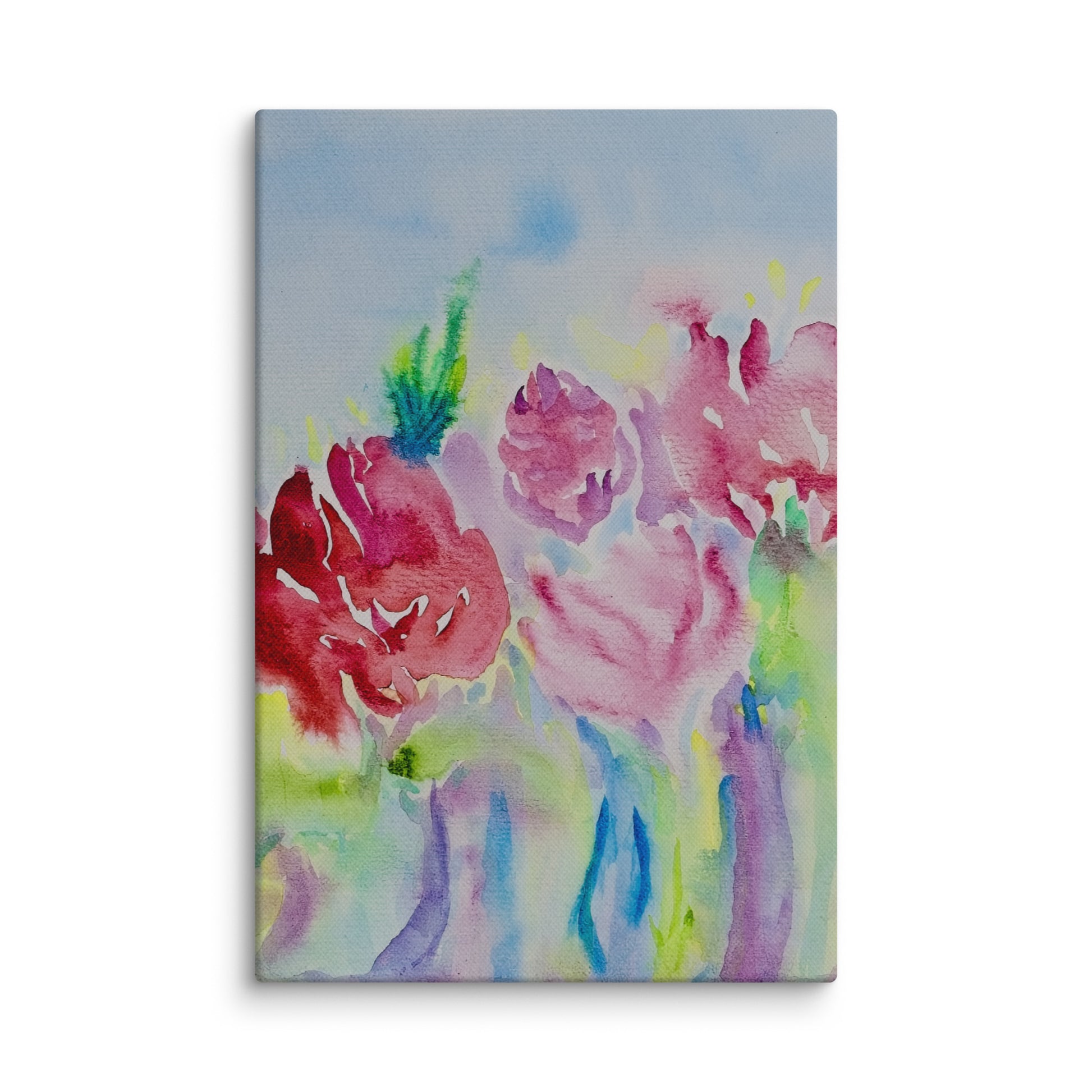 Original canvas wall art featuring watercolor art design, perfect for home decor, gallery walls, or office spaces—high-quality artwork that adds color, character, and creativity to any room.