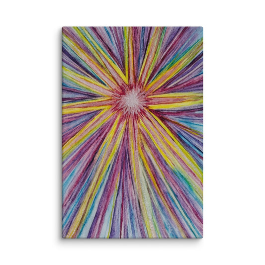 Original canvas wall art featuring watercolor art design, perfect for home decor, gallery walls, or office spaces—high-quality artwork that adds color, character, and creativity to any room.