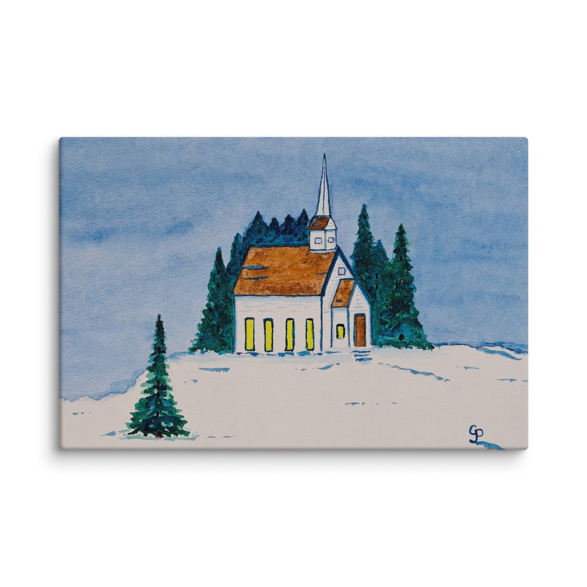 Original canvas wall art featuring watercolor art design, perfect for home decor, gallery walls, or office spaces—high-quality artwork that adds color, character, and creativity to any room.