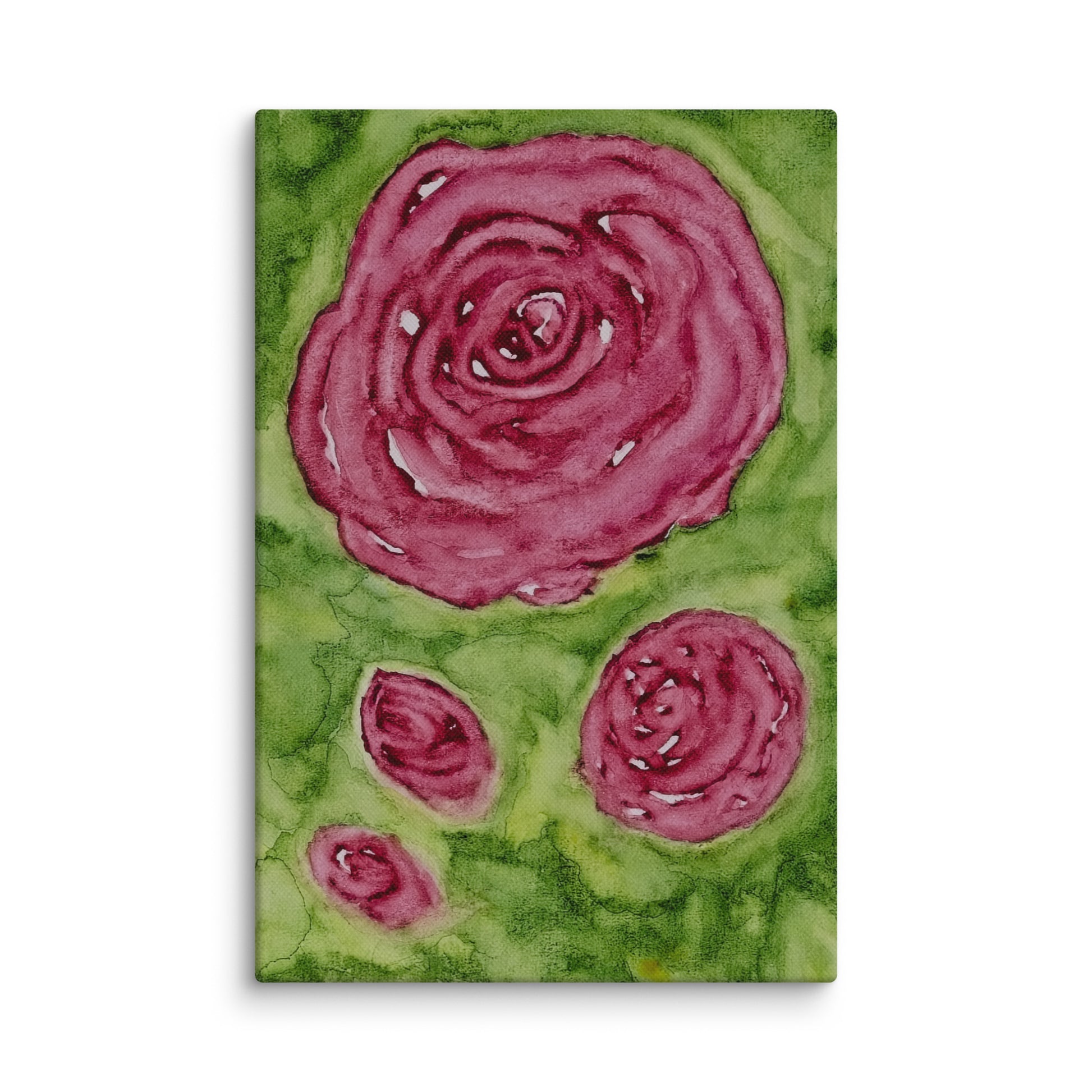Original canvas wall art featuring watercolor art design, perfect for home decor, gallery walls, or office spaces—high-quality artwork that adds color, character, and creativity to any room.