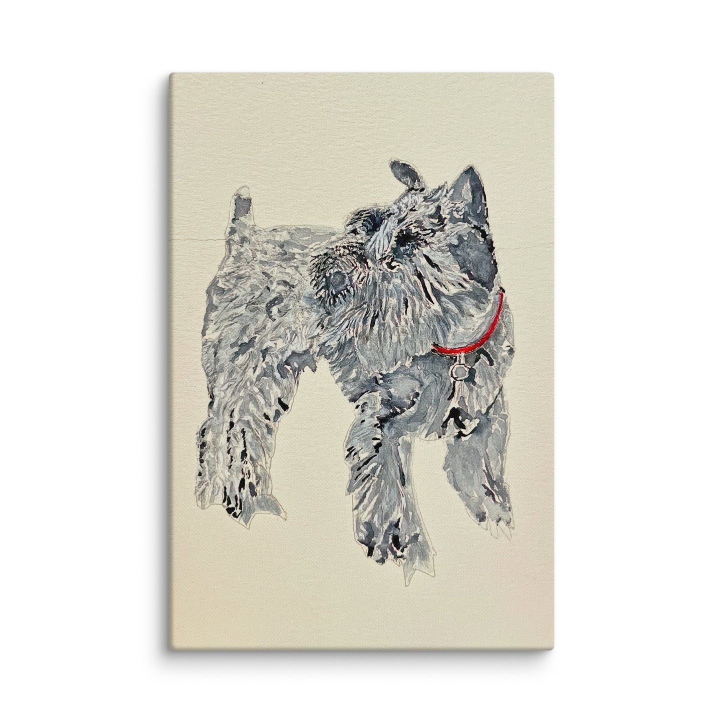 Original canvas wall art featuring watercolor art design, perfect for home decor, gallery walls, or office spaces—high-quality artwork that adds color, character, and creativity to any room.