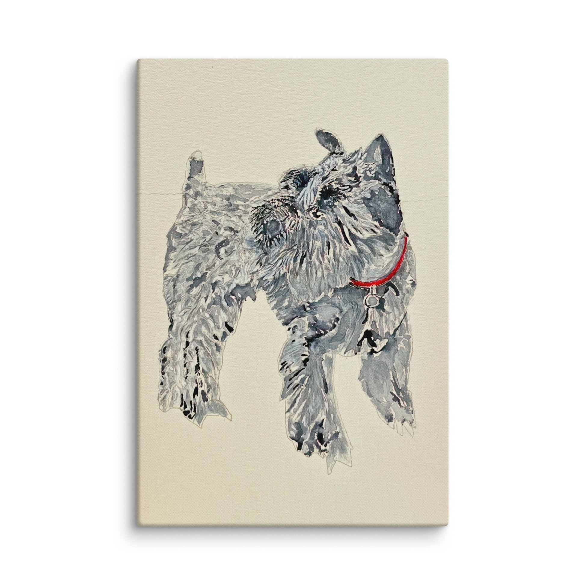 Original canvas wall art featuring watercolor art design, perfect for home decor, gallery walls, or office spaces—high-quality artwork that adds color, character, and creativity to any room.