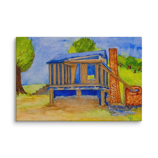 Original canvas wall art featuring watercolor art design, perfect for home decor, gallery walls, or office spaces—high-quality artwork that adds color, character, and creativity to any room.