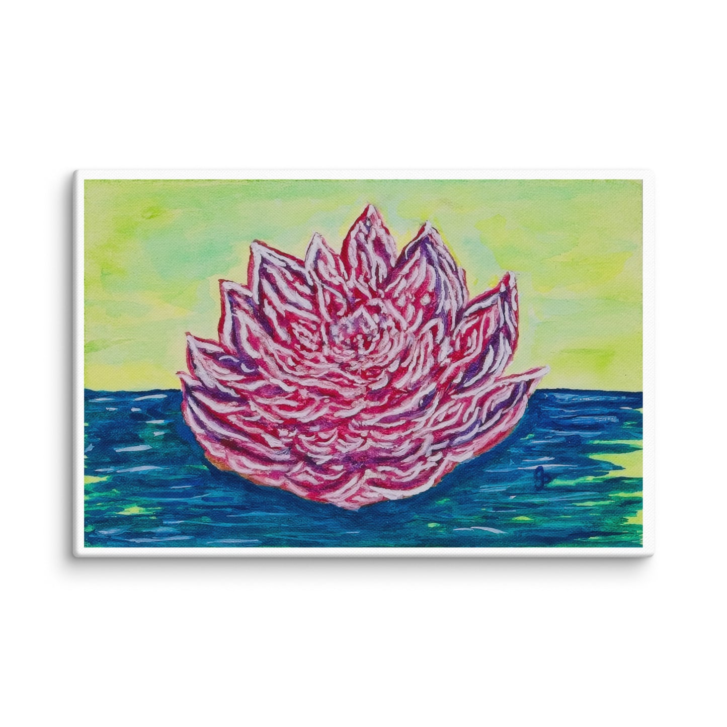 Original canvas wall art featuring watercolor art design, perfect for home decor, gallery walls, or office spaces—high-quality artwork that adds color, character, and creativity to any room.