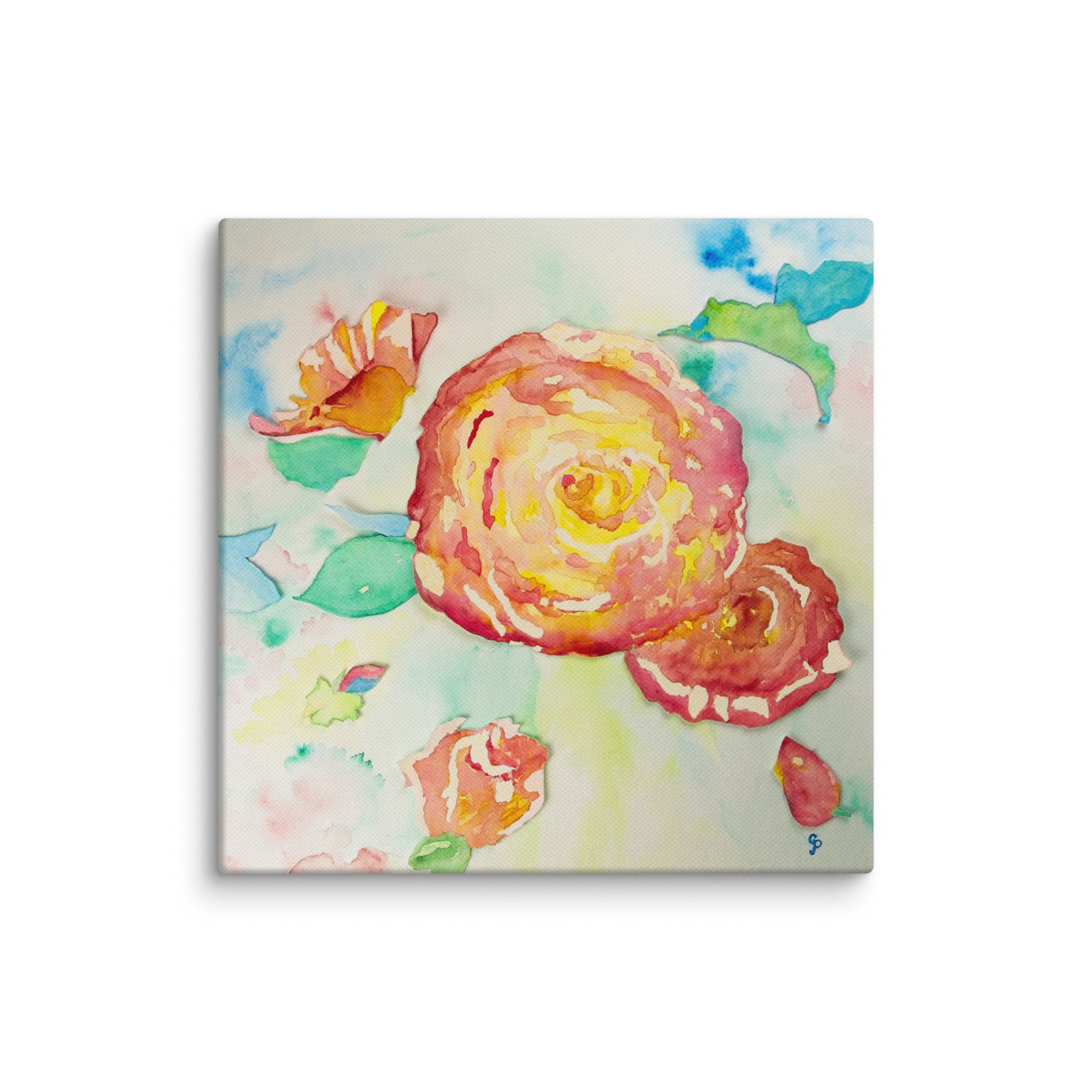 Original canvas wall art featuring watercolor art design, perfect for home decor, gallery walls, or office spaces—high-quality artwork that adds color, character, and creativity to any room.