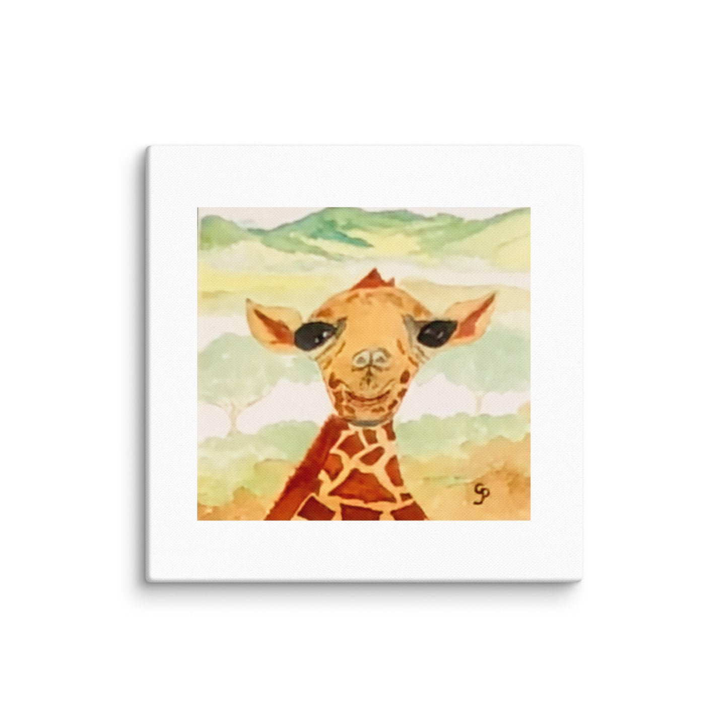 Original canvas wall art featuring watercolor art design, perfect for home decor, gallery walls, or office spaces—high-quality artwork that adds color, character, and creativity to any room.