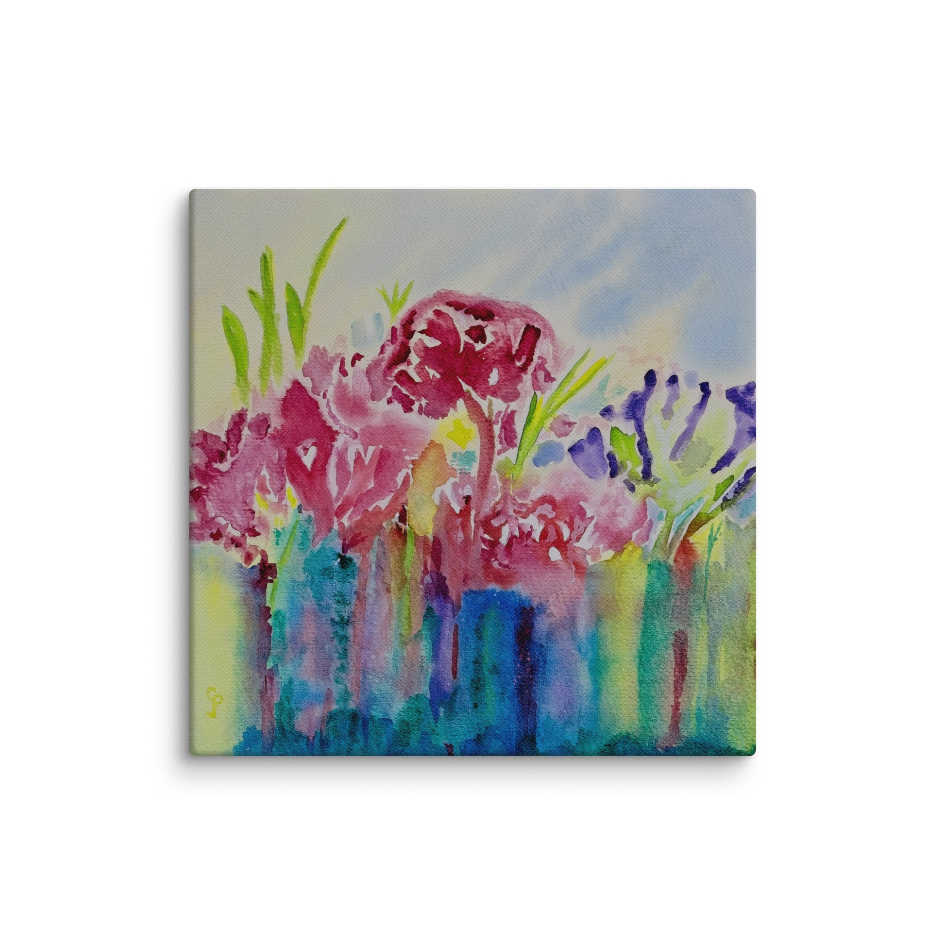Original canvas wall art featuring watercolor art design, perfect for home decor, gallery walls, or office spaces—high-quality artwork that adds color, character, and creativity to any room.