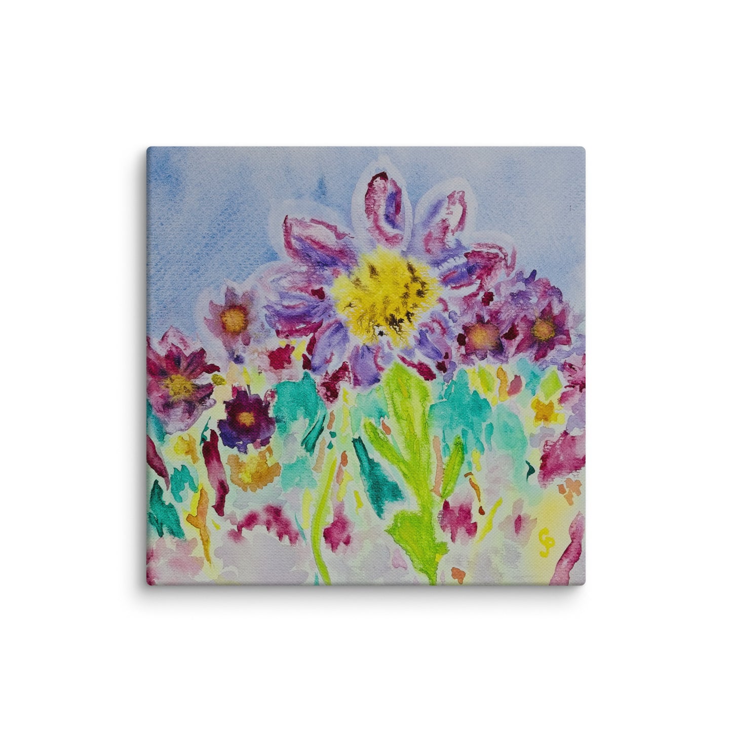 Original canvas wall art featuring watercolor art design, perfect for home decor, gallery walls, or office spaces—high-quality artwork that adds color, character, and creativity to any room.