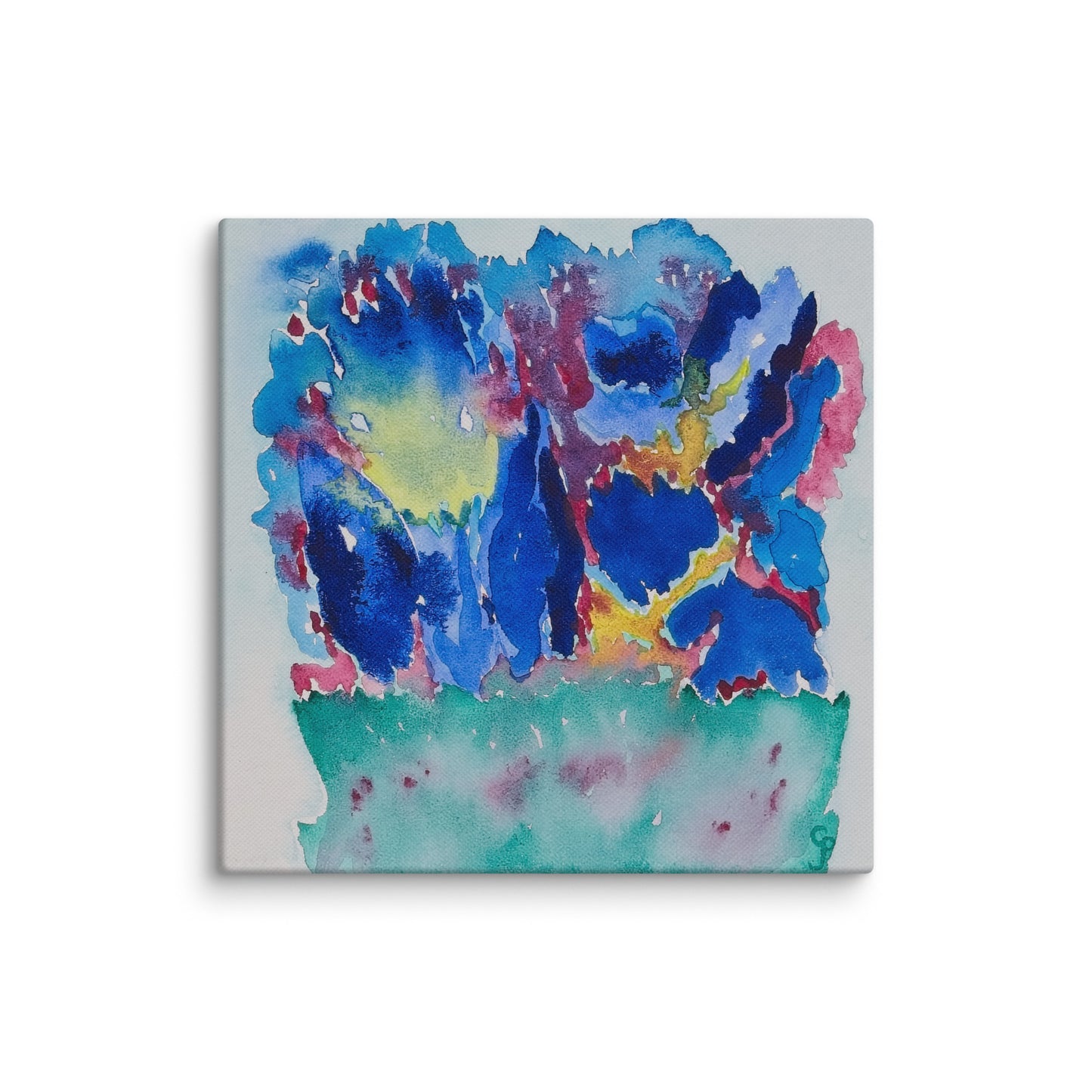 Colorful abstract painting on a white background
