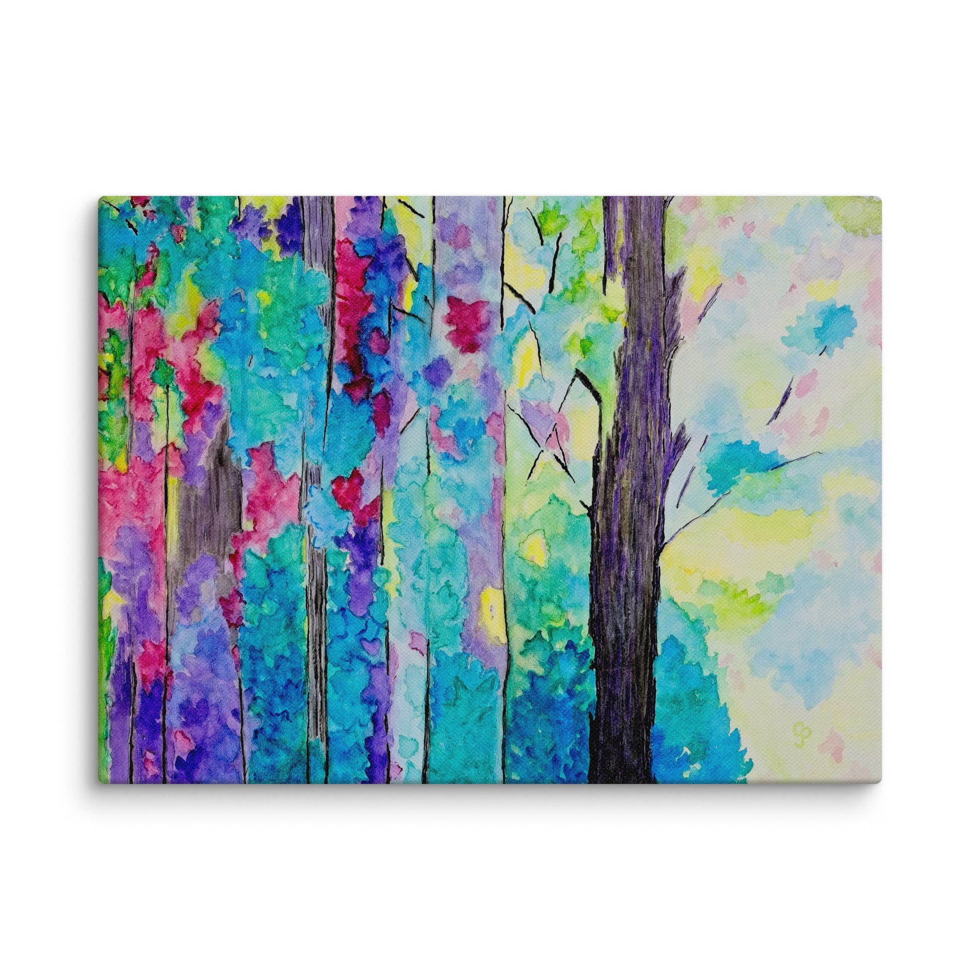 Original canvas wall art featuring watercolor art design, perfect for home decor, gallery walls, or office spaces—high-quality artwork that adds color, character, and creativity to any room.
