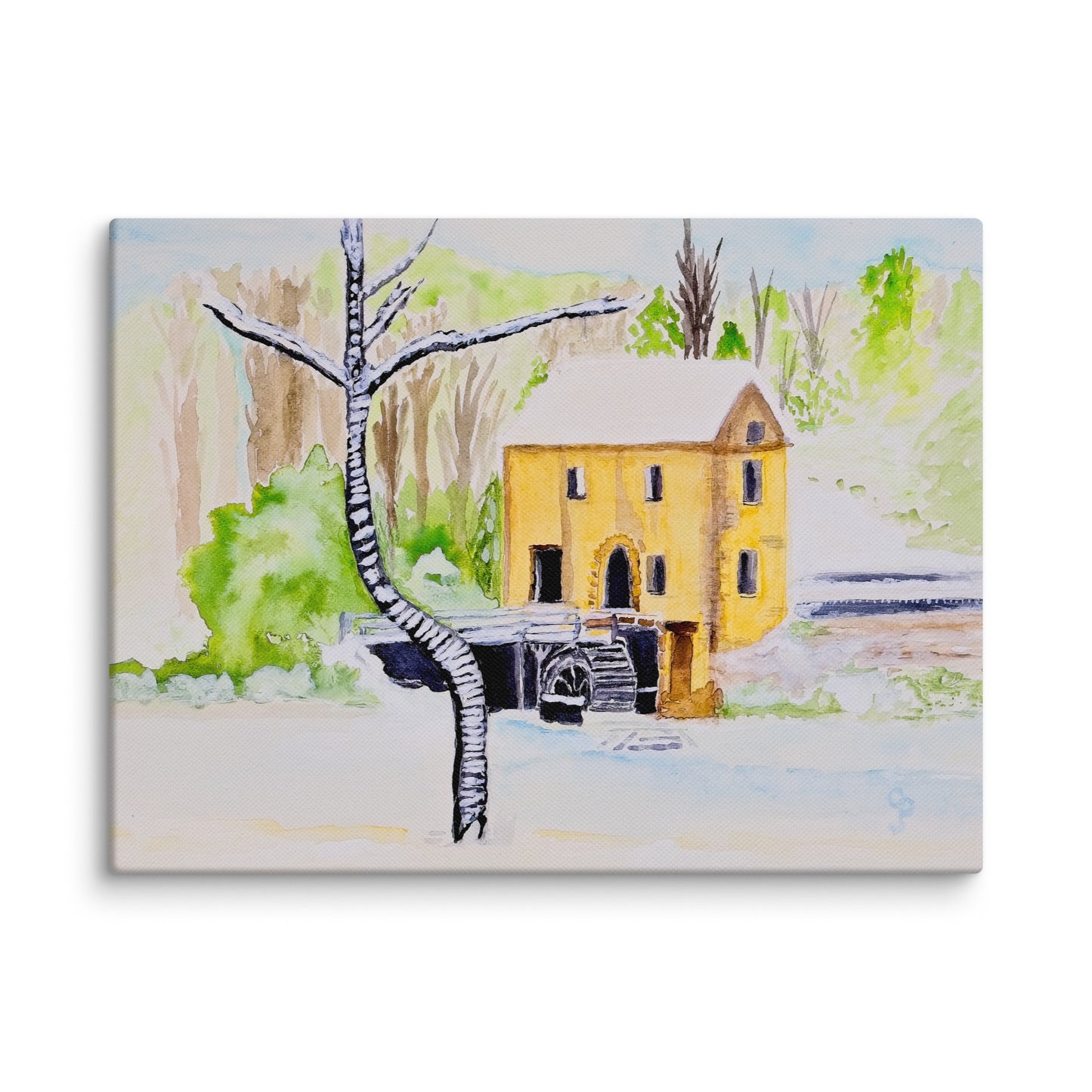 Original canvas wall art featuring watercolor art design, perfect for home decor, gallery walls, or office spaces—high-quality artwork that adds color, character, and creativity to any room.