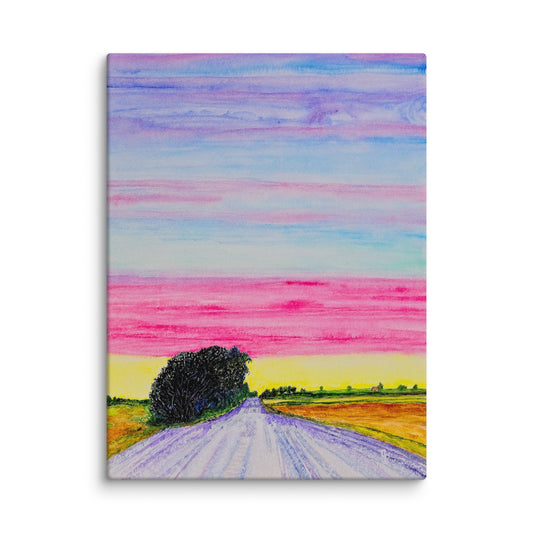 Original canvas wall art featuring watercolor art design, perfect for home decor, gallery walls, or office spaces—high-quality artwork that adds color, character, and creativity to any room.